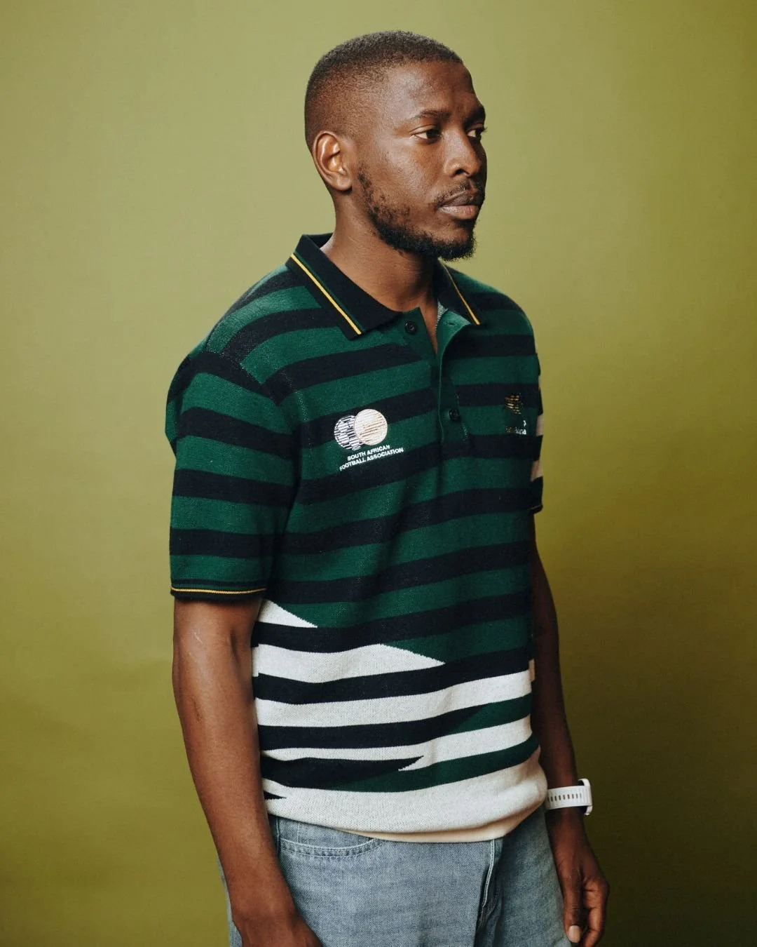 Bafana Bafana 96 Heritage Short Sleeve Knit Green - Image 4