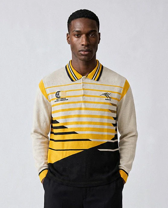 Bafana Bafana 96 Heritage Long Sleeve Knit Gold - Image 7
