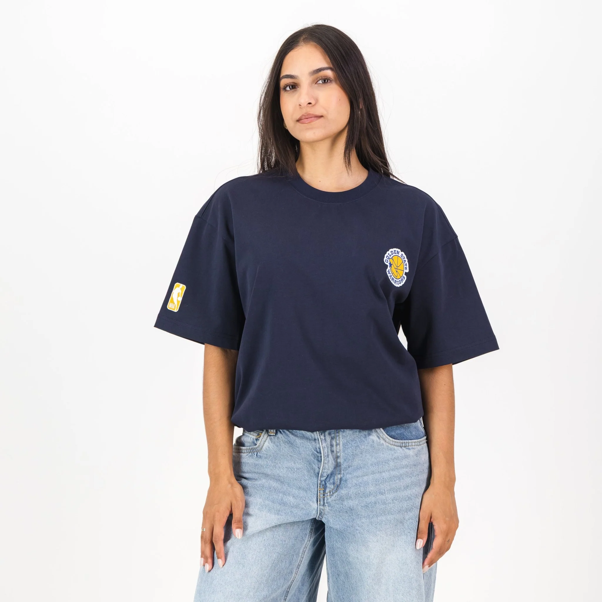 NBA Golden State Warriors Boxy Tee-Navy - Image 3
