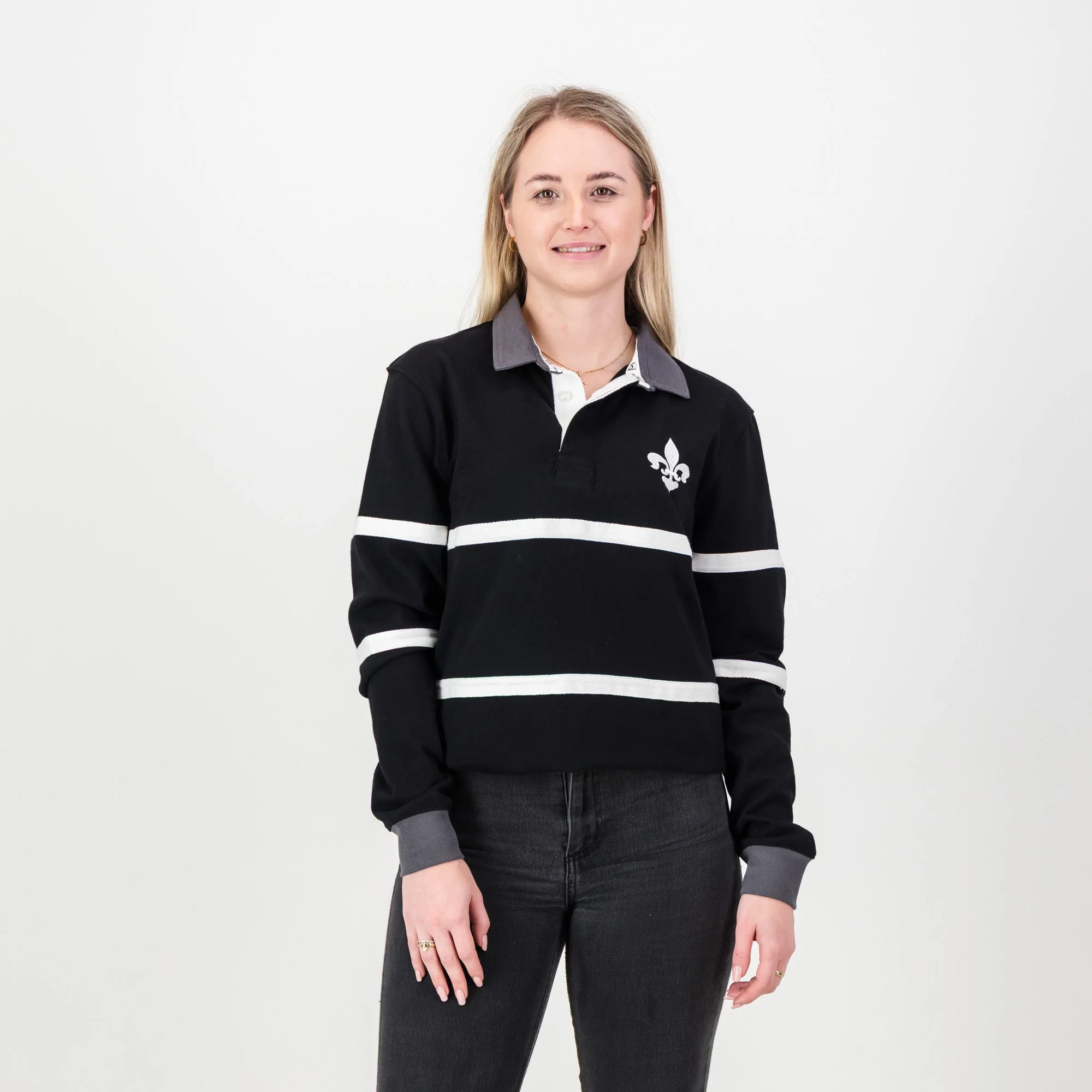 Schools Hilton College LS Rugby Jersey-Black - Image 2