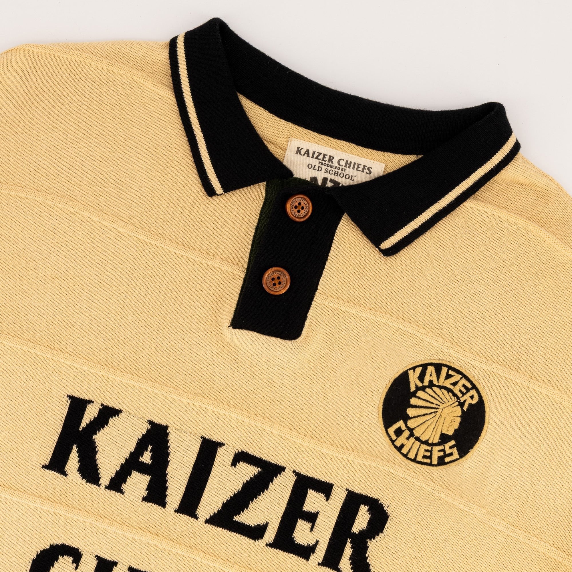 Kaizer Chiefs Long Sleeve Knitted Jersey-Butter - Image 8