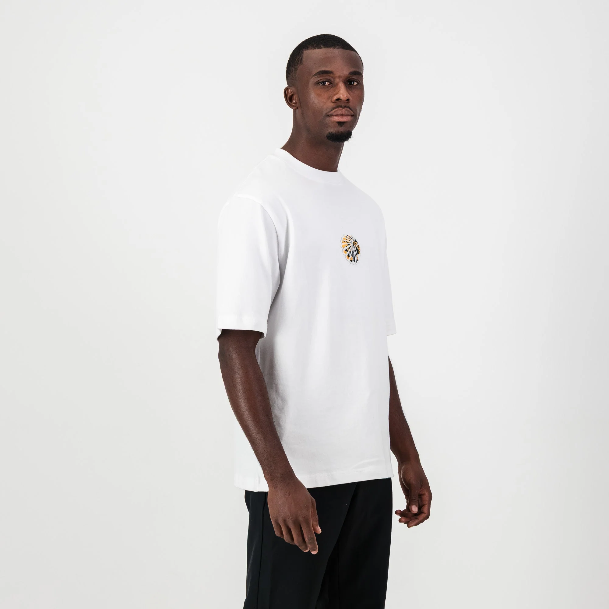 Kaizer Chiefs Pop Art Badge Boxy Tee- White - Image 6
