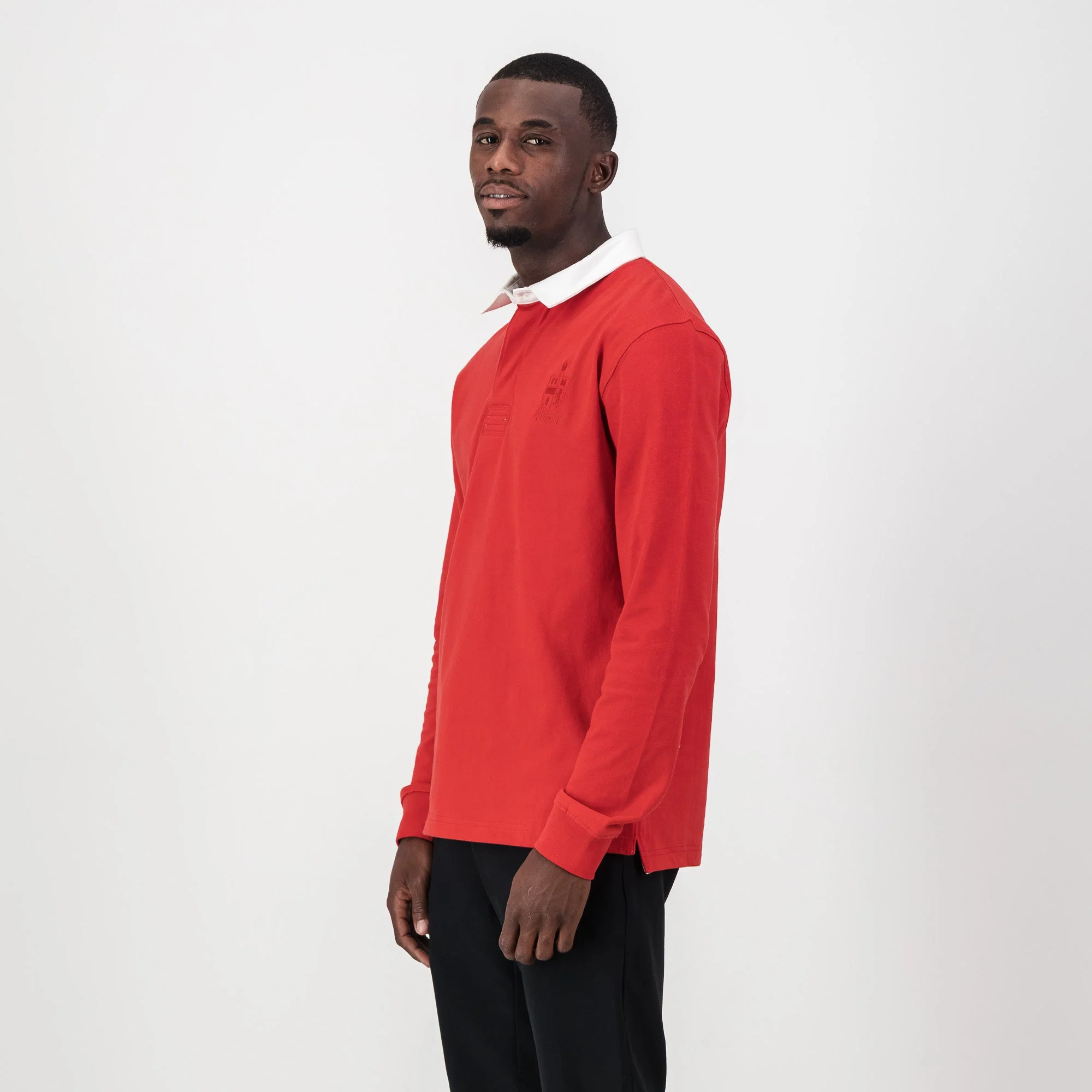 Schools KES LS Rugby Jersey-True Red - Image 4