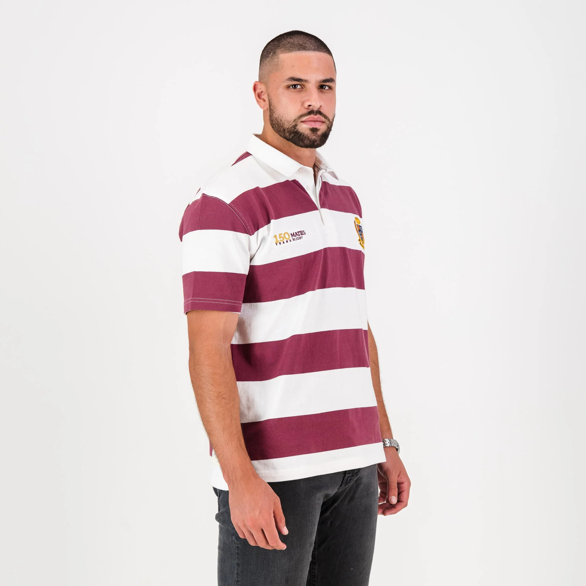Schools Maties United SS Rugby Jersey-Maroon - Image 4