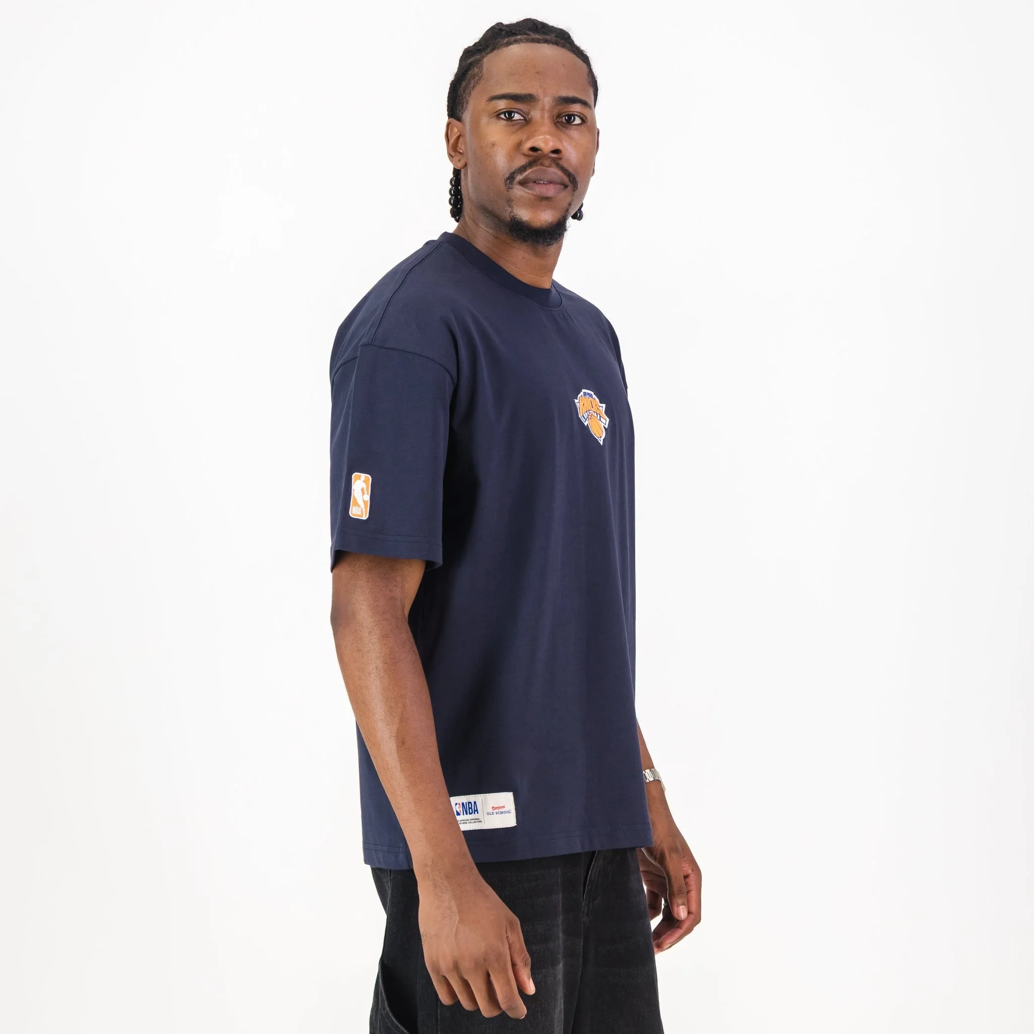 NBA New York Knicks Boxy Tee-Navy - Image 3