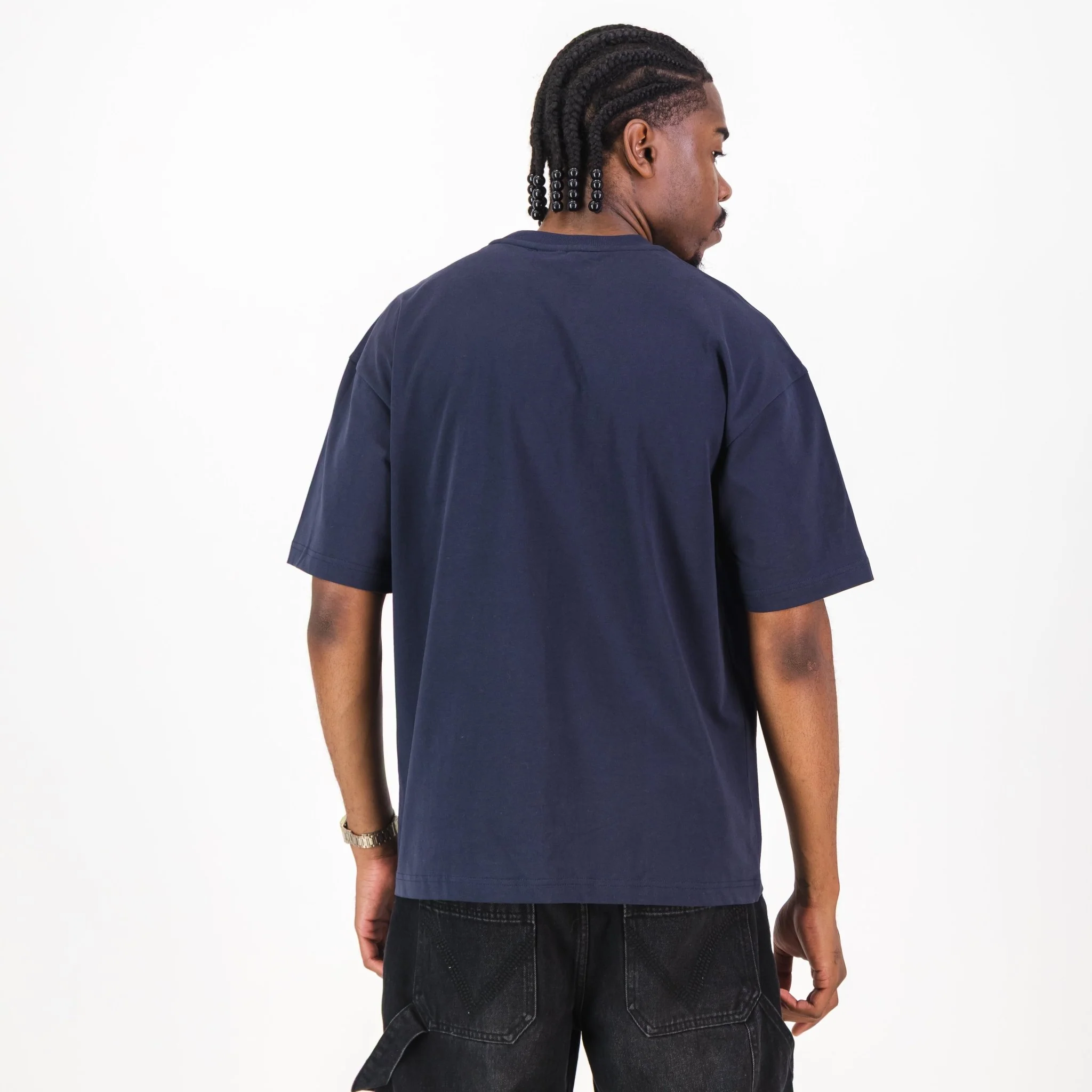 NBA New York Knicks Boxy Tee-Navy - Image 5