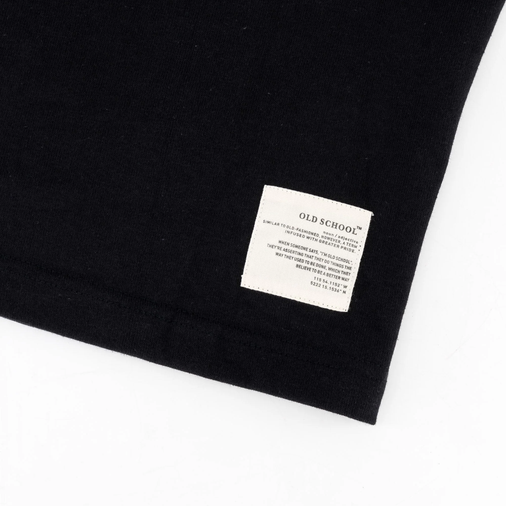 Old School Script Boxy Crew Tee-Black - Image 7