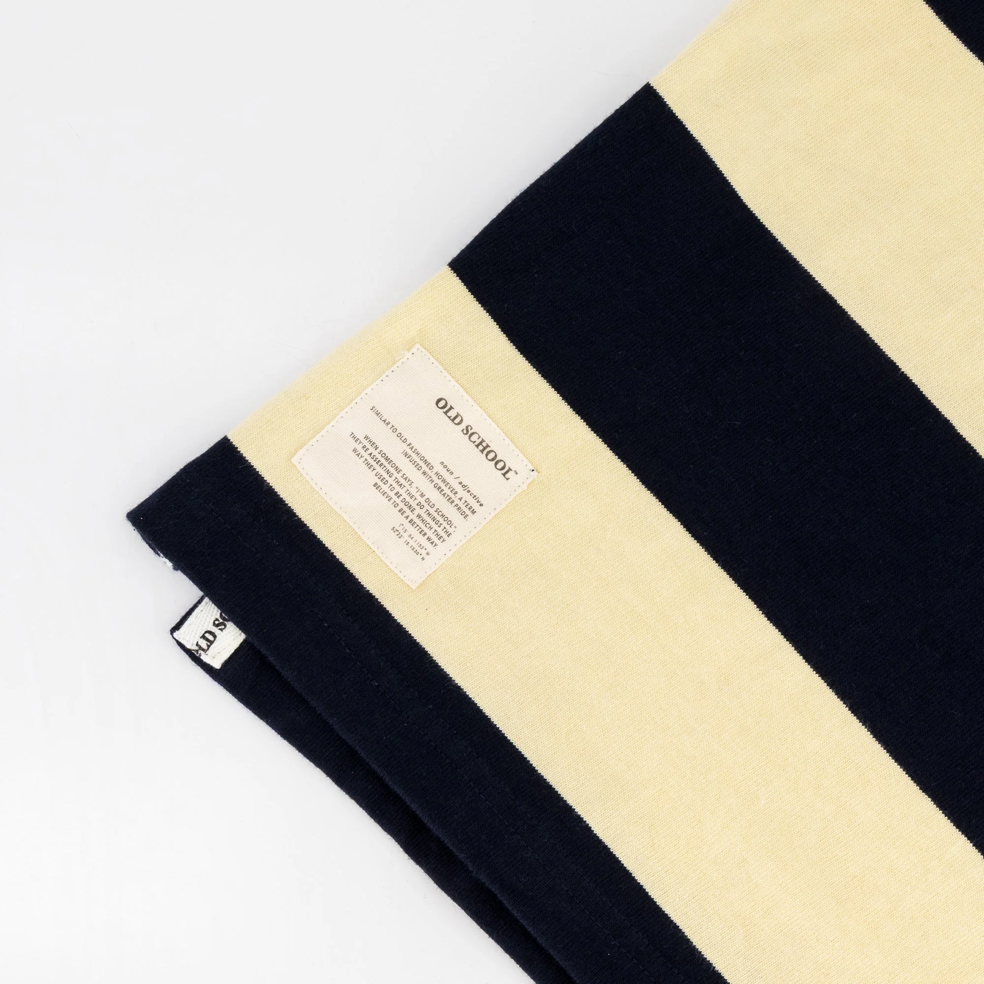 Old School YD Stripe 8X8 LS Rugby Jersey-Navy - Image 7