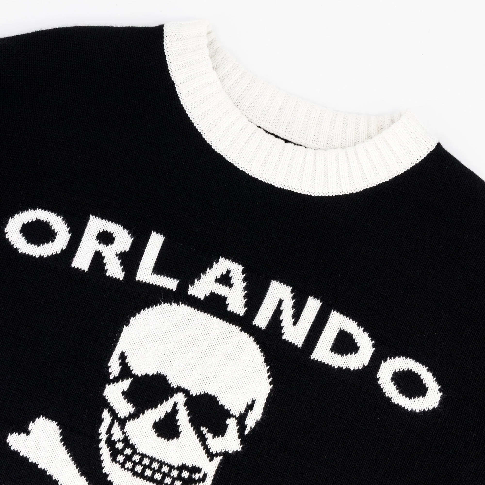 Orlando Pirates Tipped Crew Knit LS Jersey- Black - Image 7
