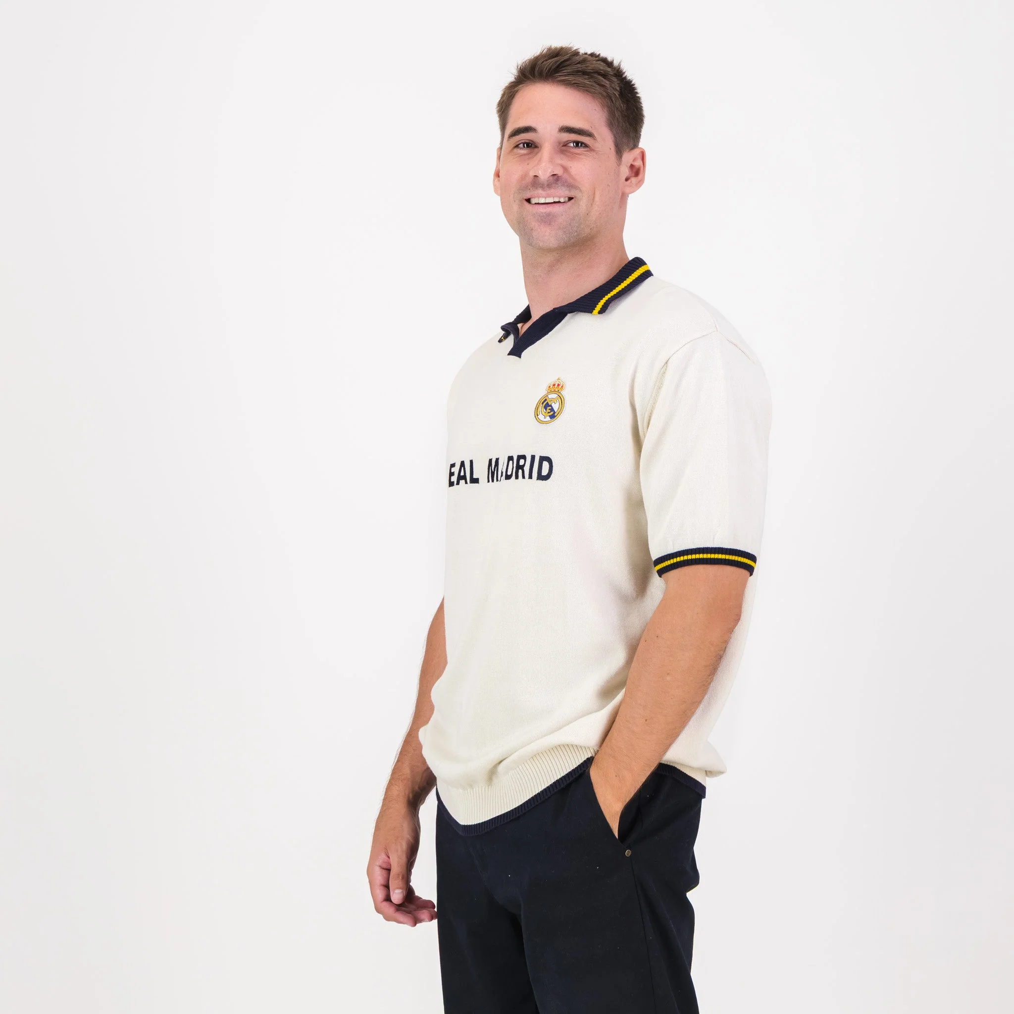 Real Madrid Classic SS Knit Jersey-Cloud Dancer - Image 7