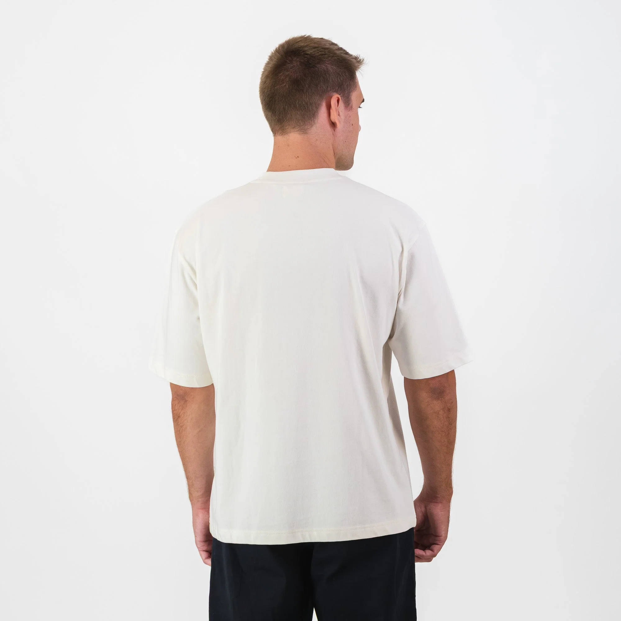Real Madrid Crest Boxy Tee-Cloud Dancer - Image 6