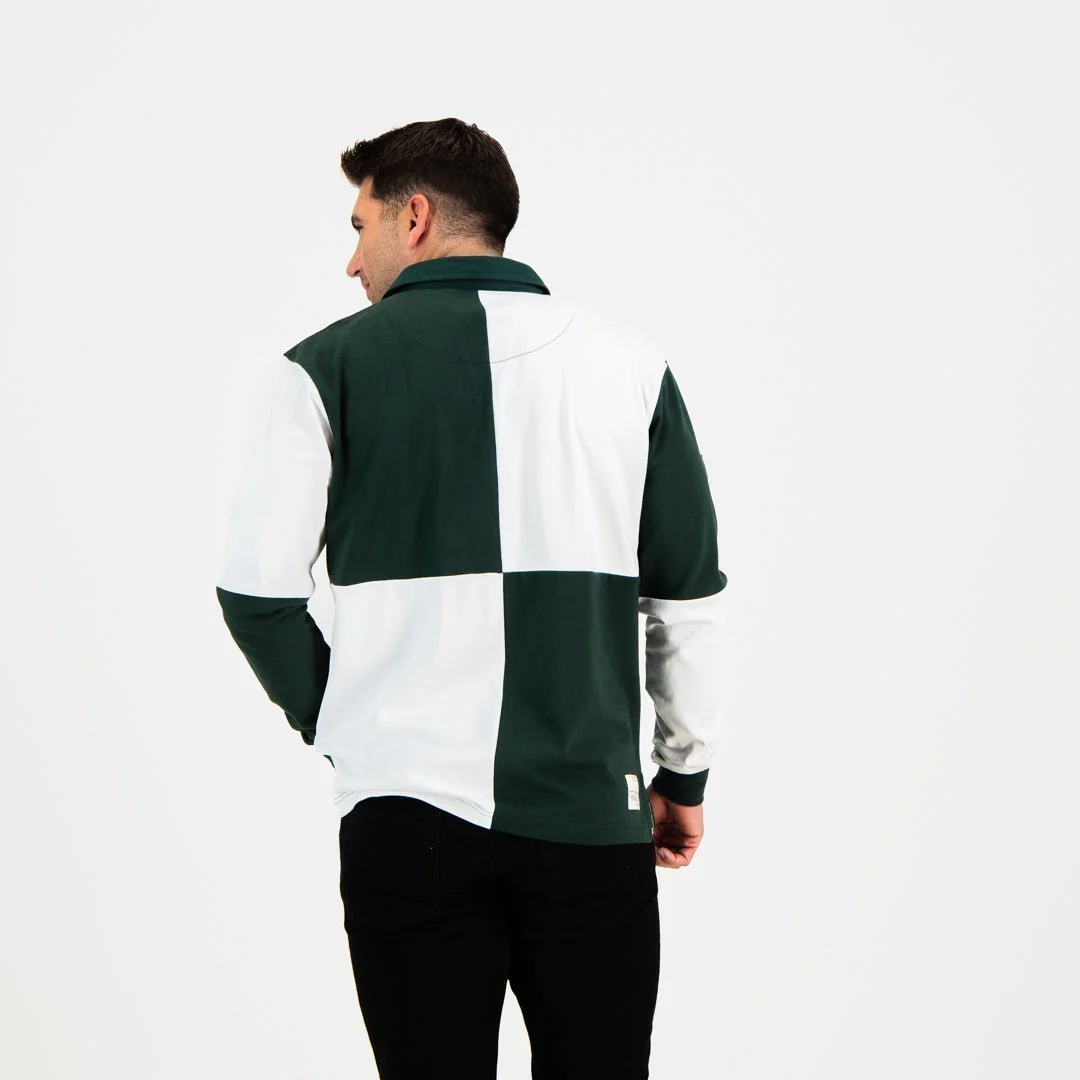 SA Supporters Quartered LS Rugby Jersey-OS Green - Image 3