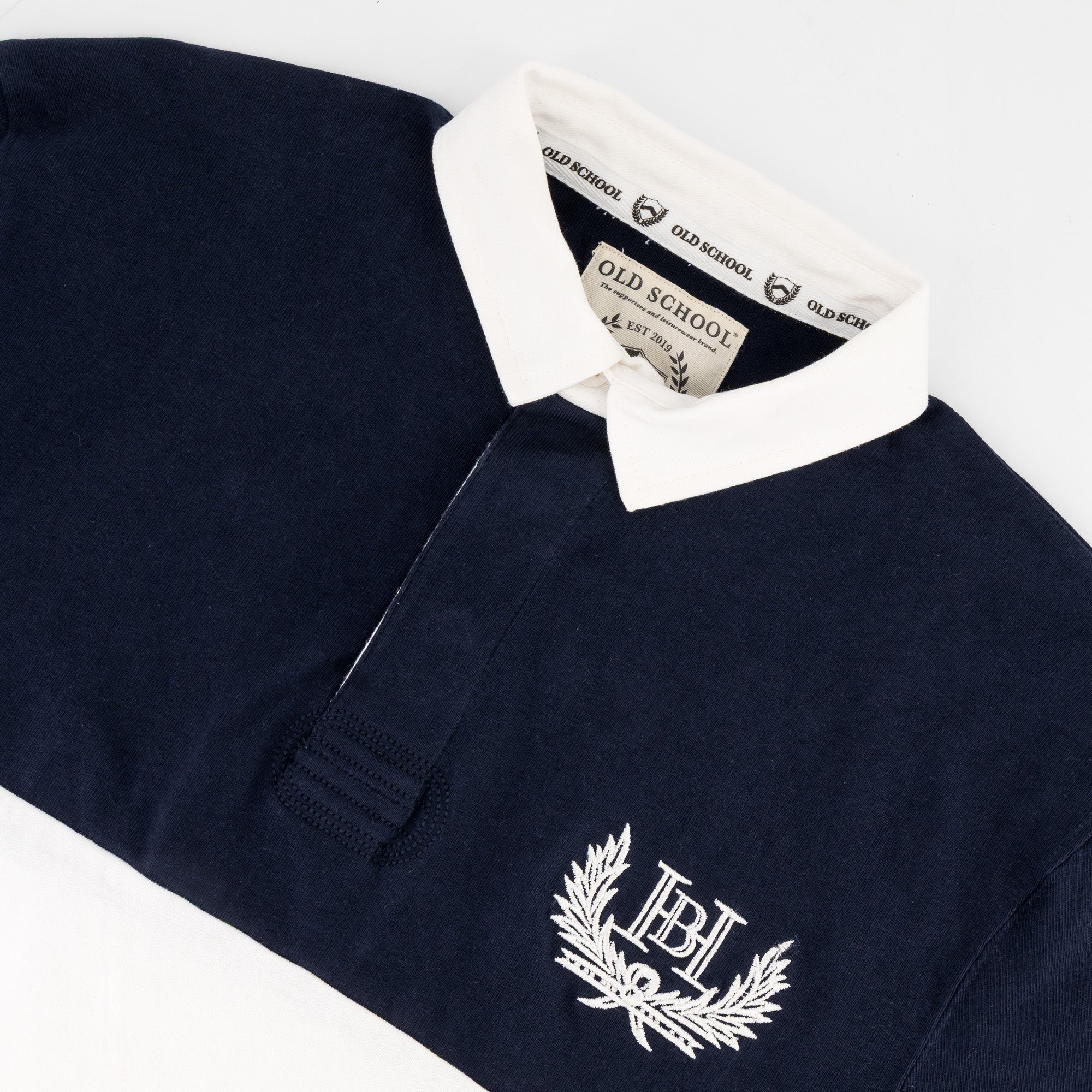 Schools Bridge House Cut & Sew LS Rugby Jersey-Navy - Image 4