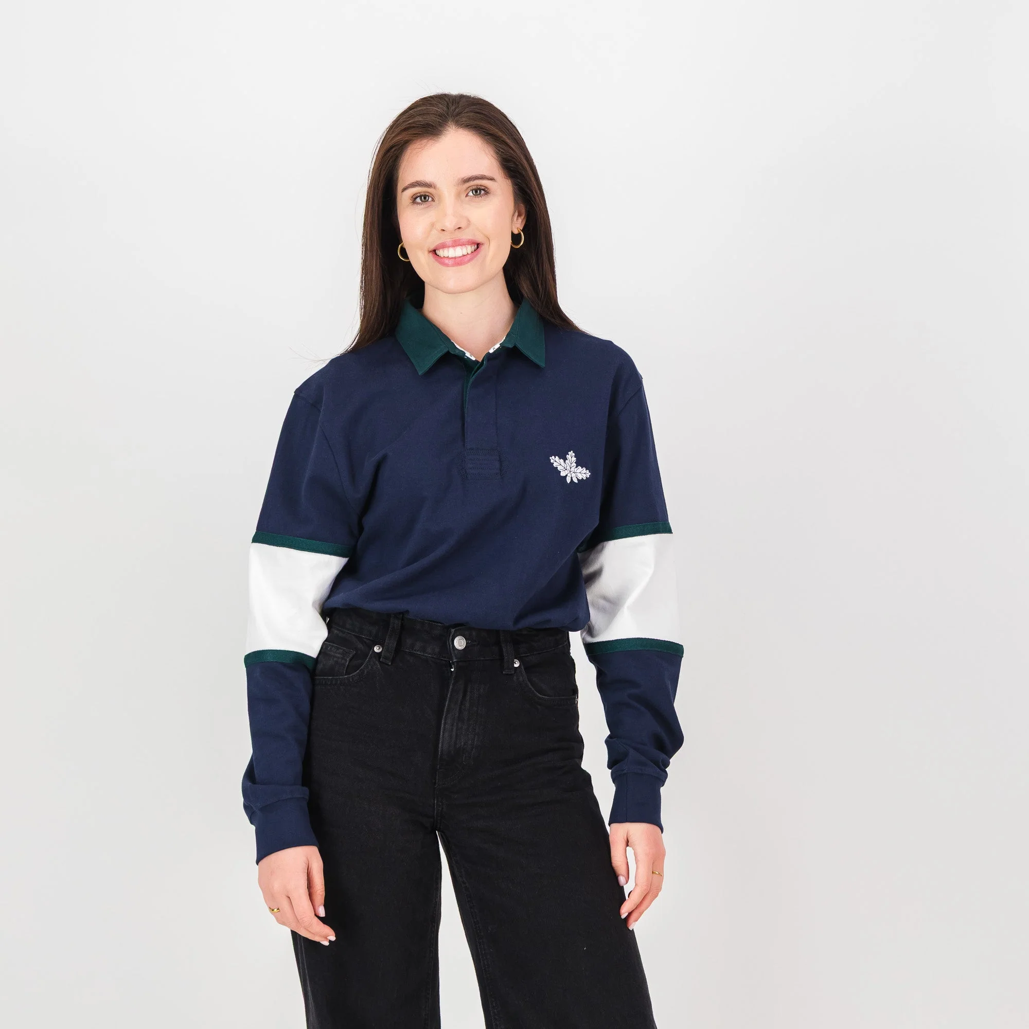 Schools Oakhill LS Rugby Jersey-Navy - Image 2