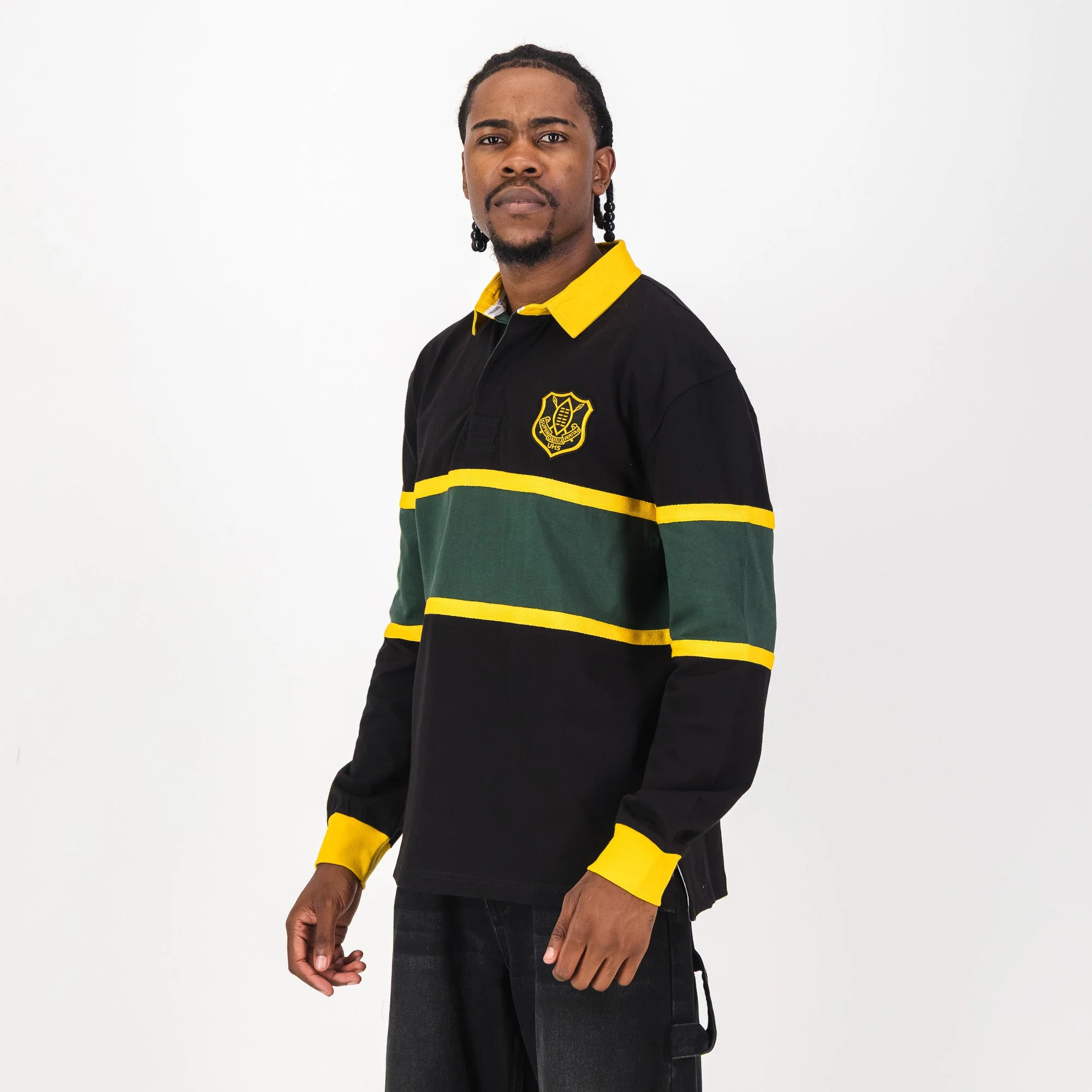 Schools Umtata High School LS Rugby Jersey-Black - Image 4