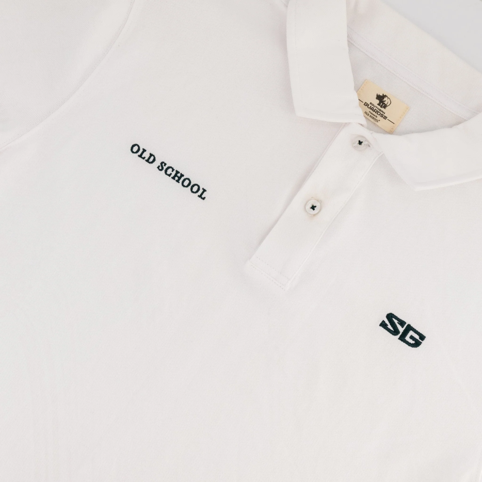 Southern Guards Classic Short Sleeve Polo Plain White - Image 8