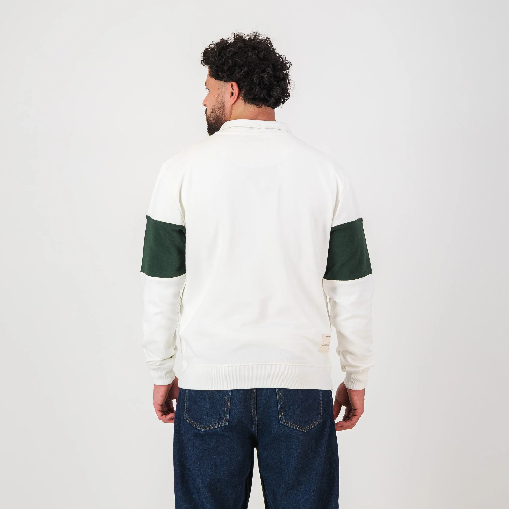 Springboks Classic Hoop Quarter Zip-Cloud Dancer - Image 7