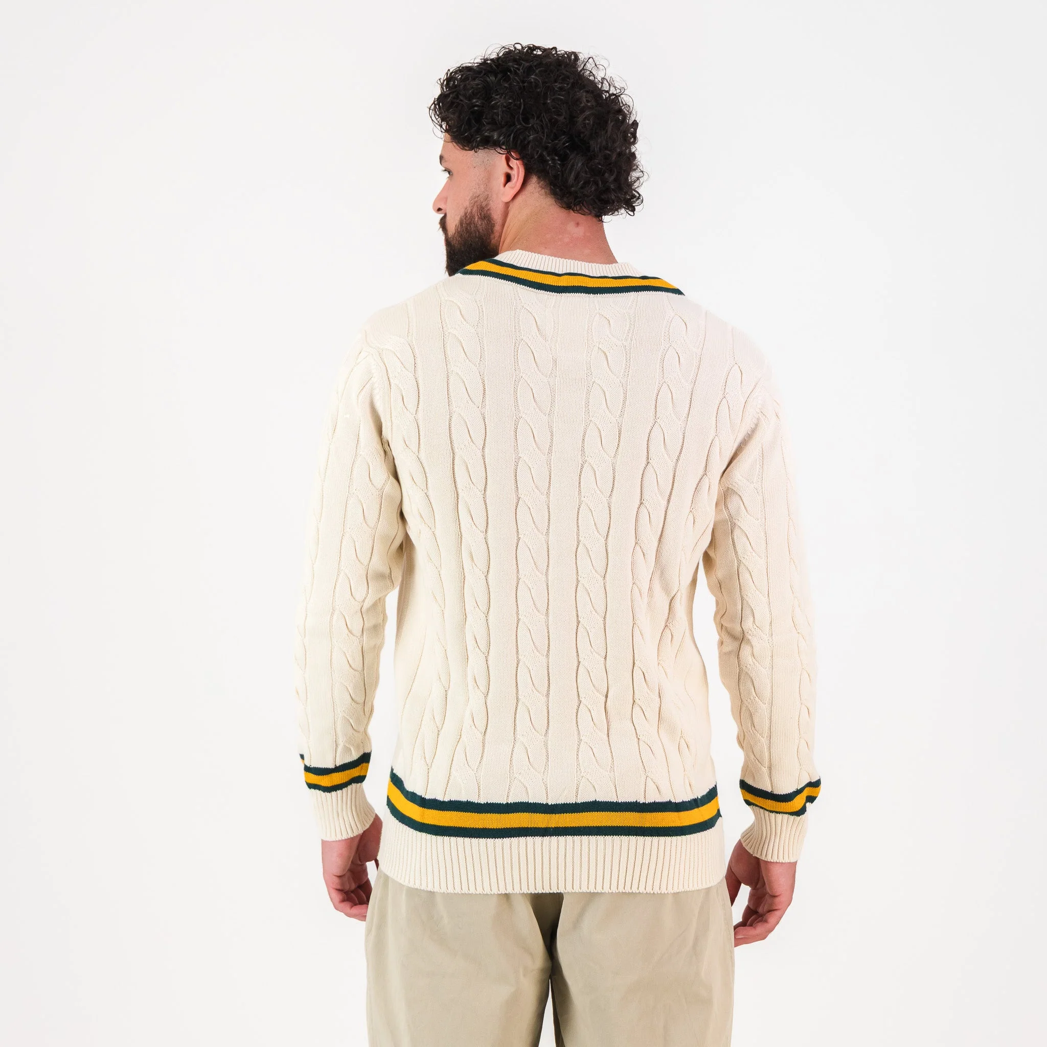 Springboks 95 LS V-neck Knit-Ivory - Image 5