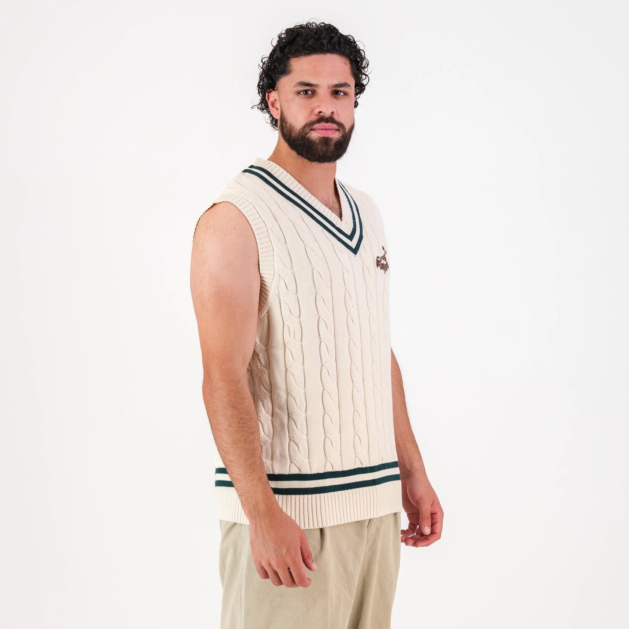 Springboks 95 Vest Knit- Ivory - Image 4