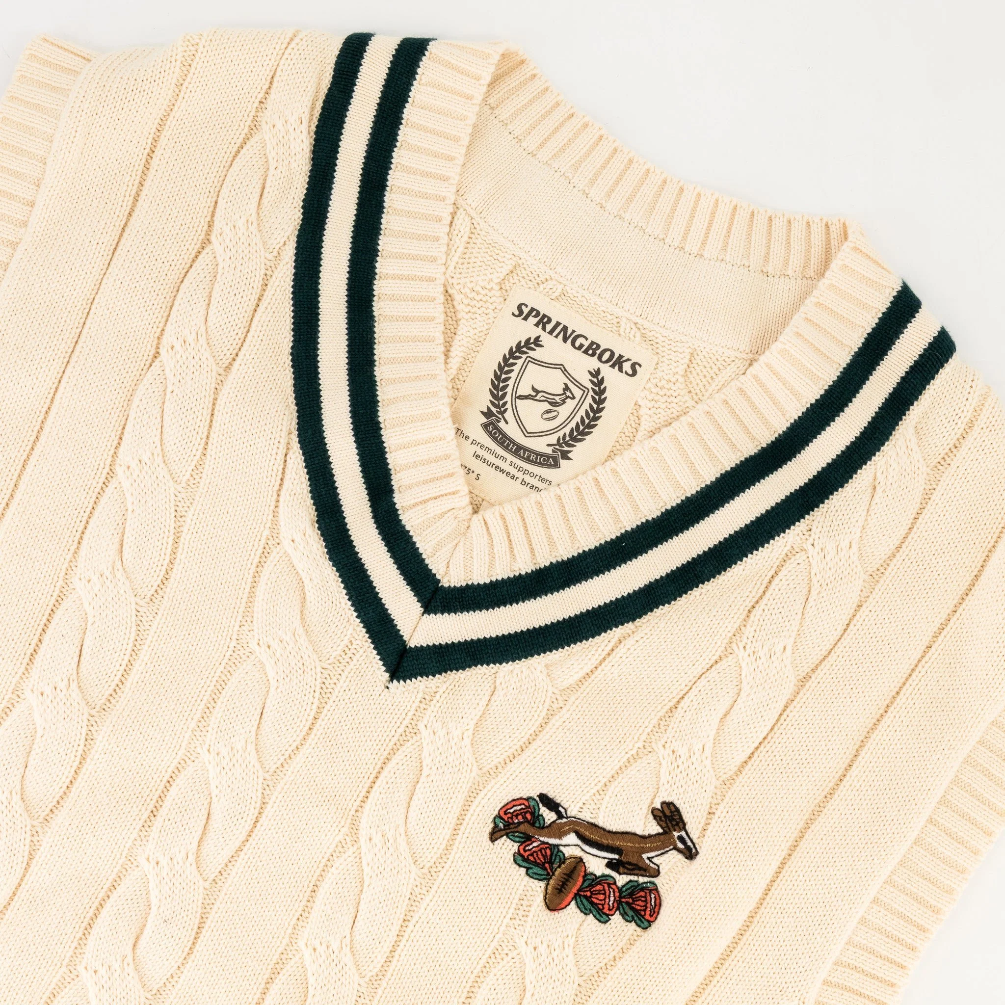 Springboks 95 Vest Knit- Ivory - Image 7