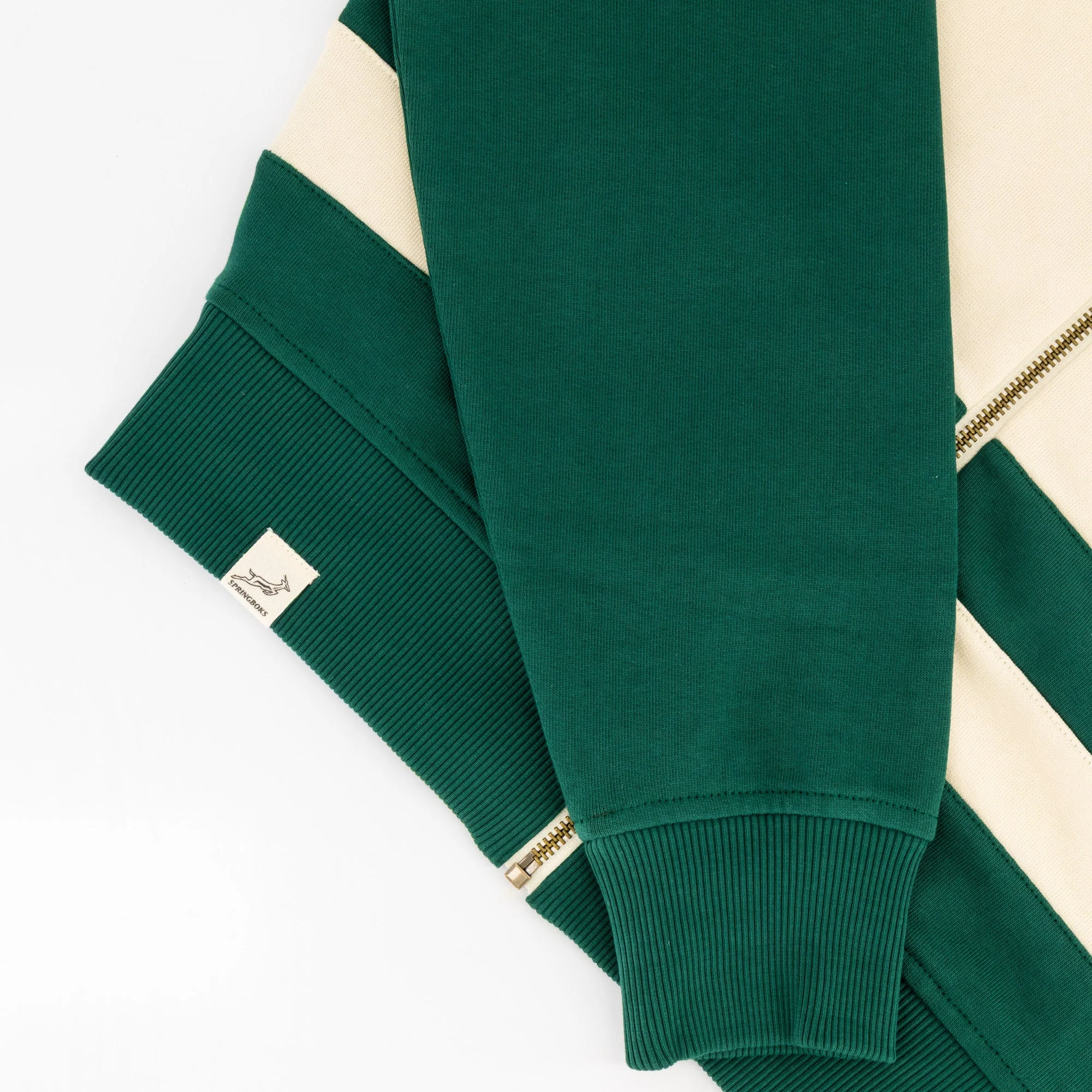 Springboks CB Zip Through Sweat-OS Green - Image 7
