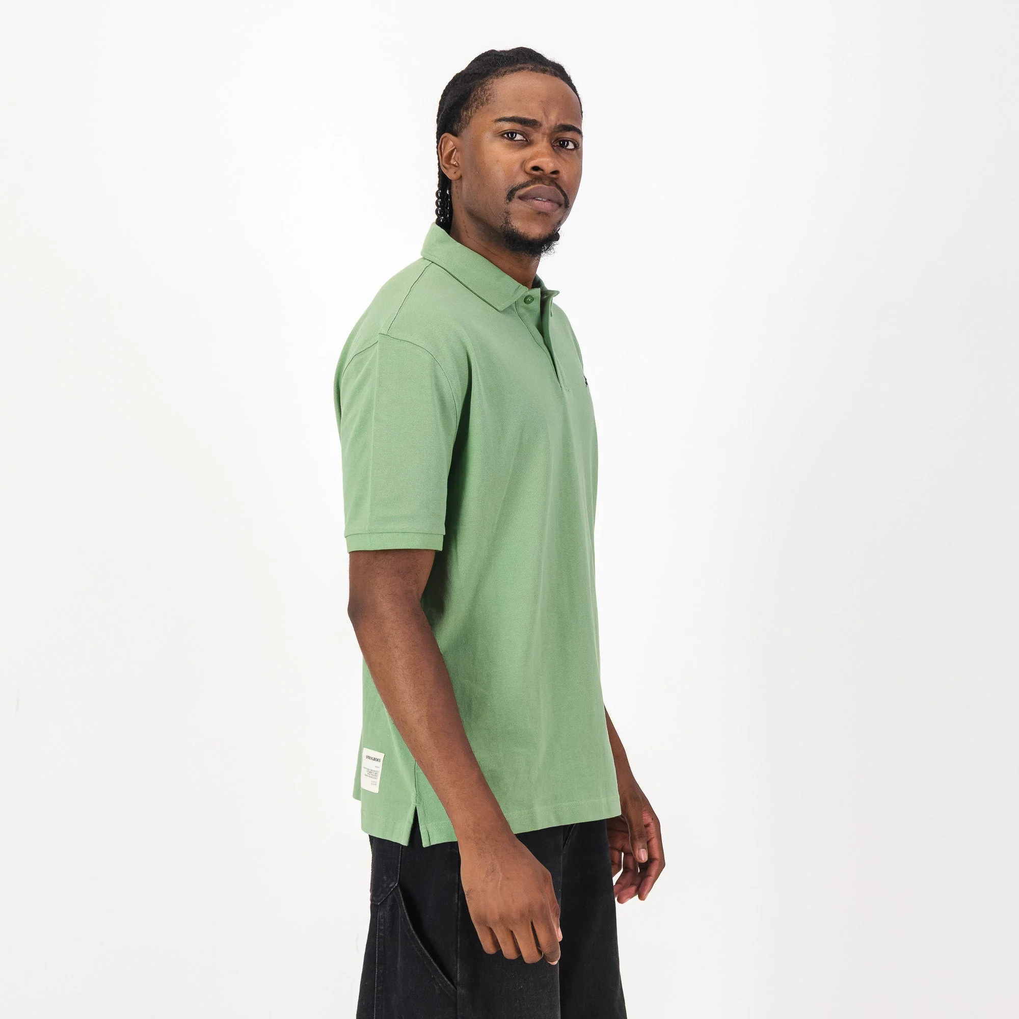 Springboks Contrast Embroidery Polo-Kashmir - Image 3