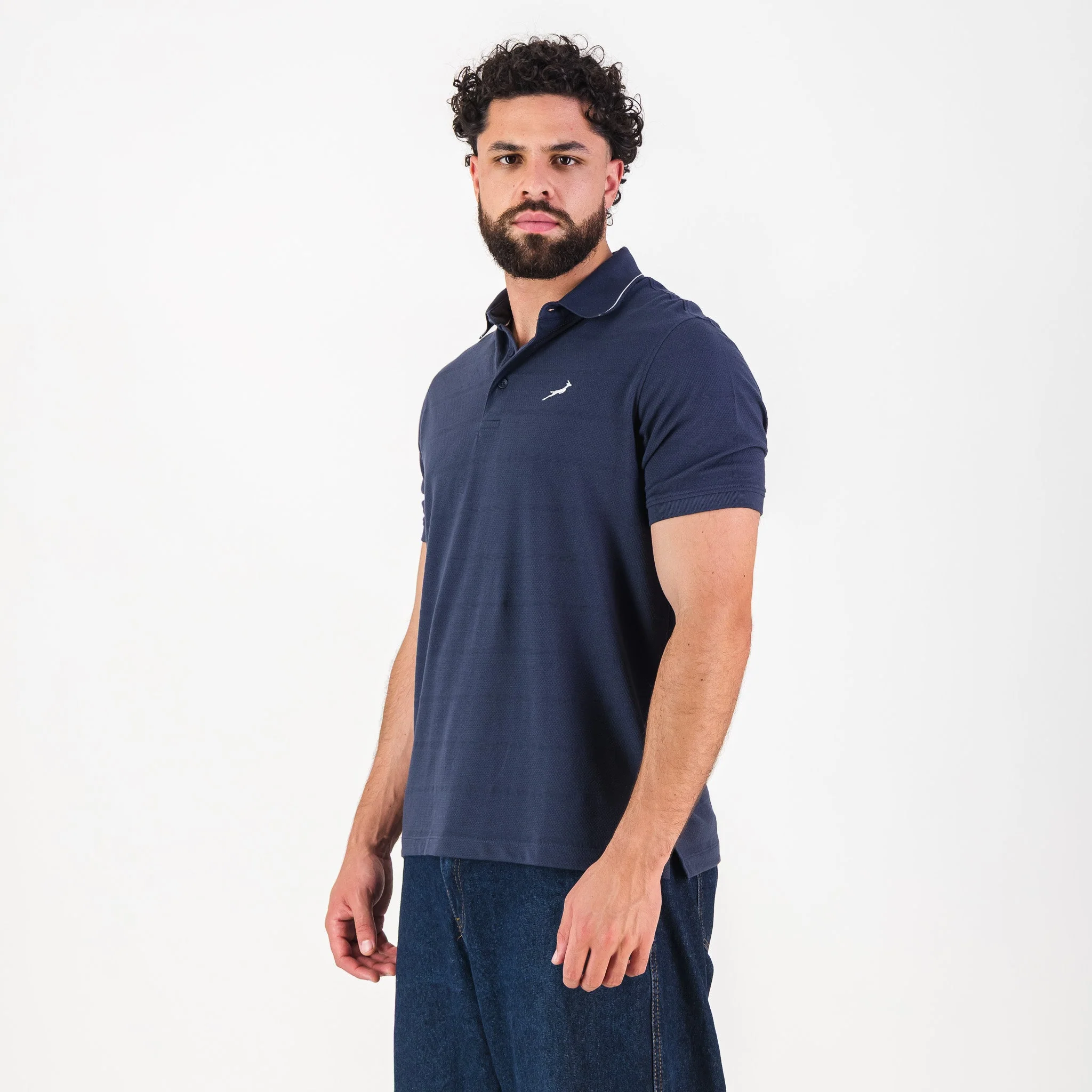 Springboks Golf SS Polo- Navy - Image 4