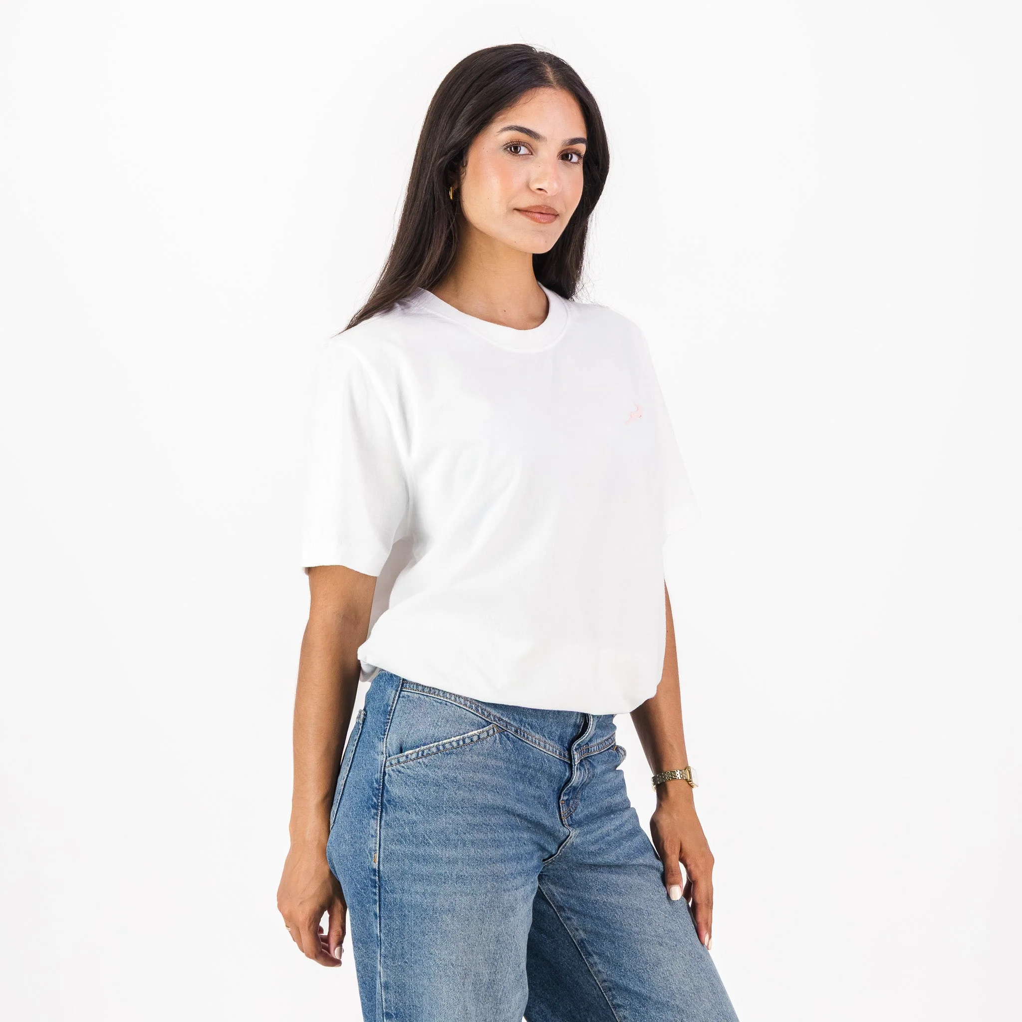 Springboks LC Badge Ladies Crew Tee - White - Image 3