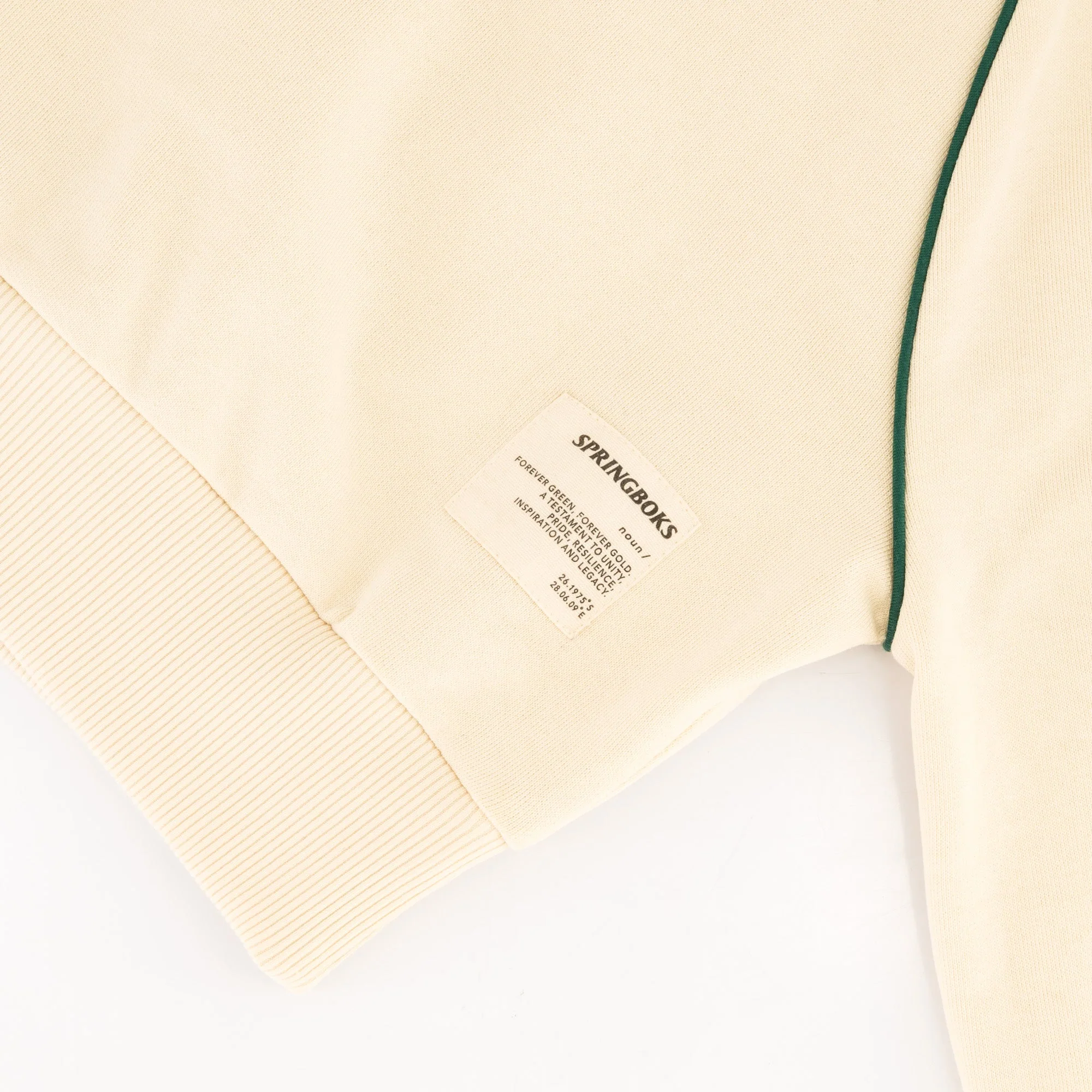 Springboks Ladies Piped Zip Through Sweat-Ivory - Image 9
