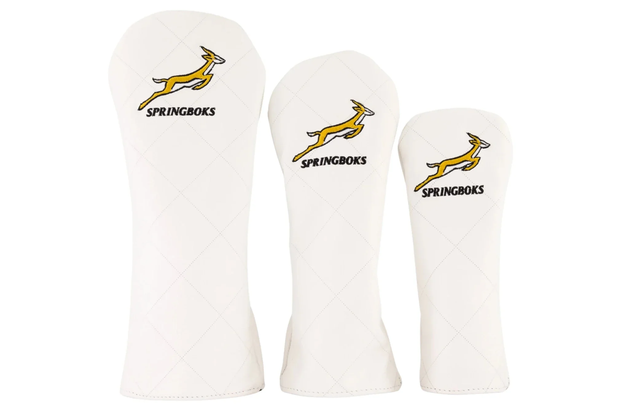 Springboks Leather Golf Cover-White - Image 4