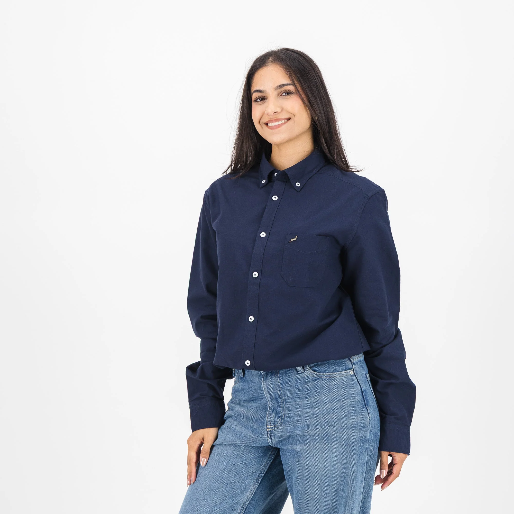 Springboks Premium Oxford Shirt-Navy - Image 9