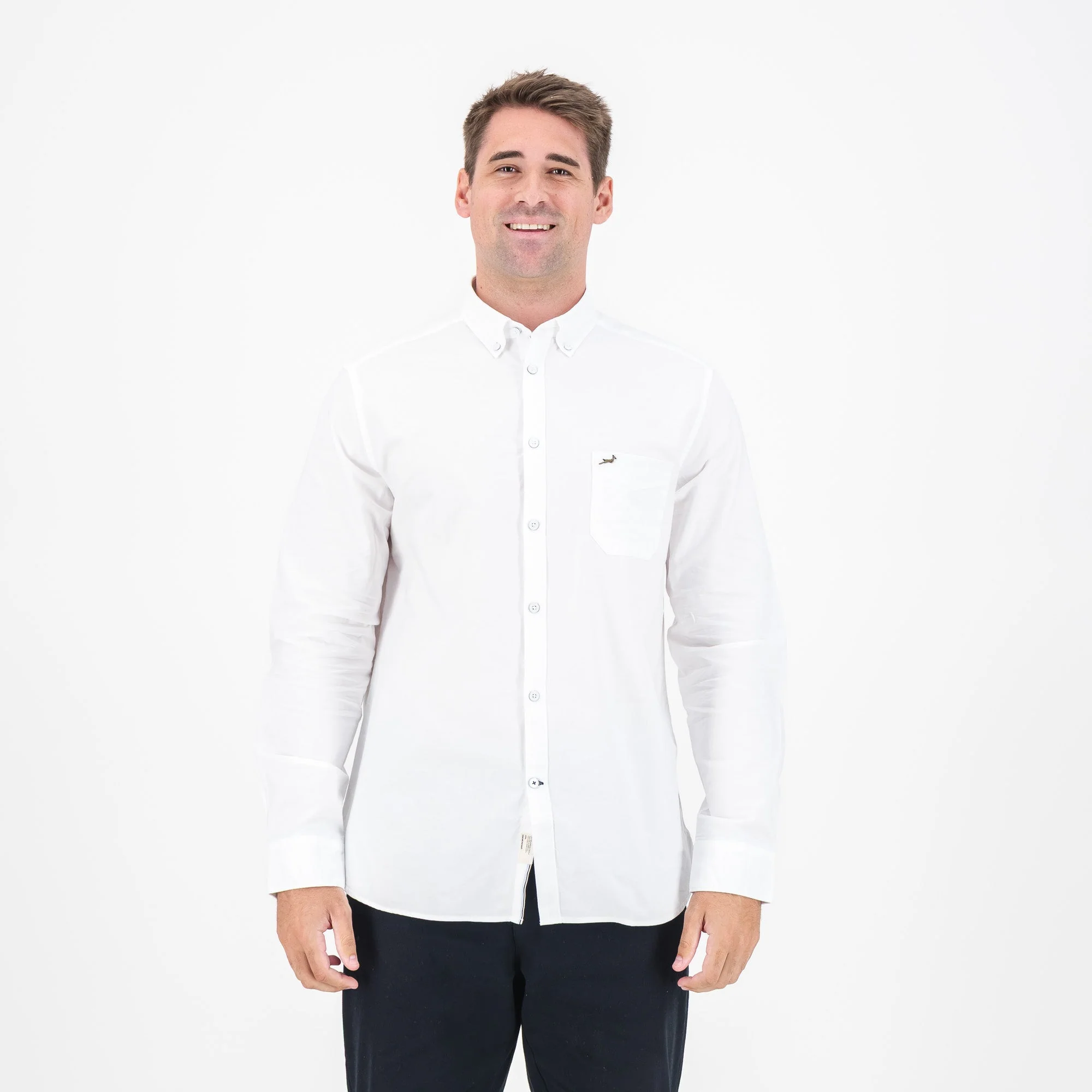 Springboks Premium Oxford Shirt-White