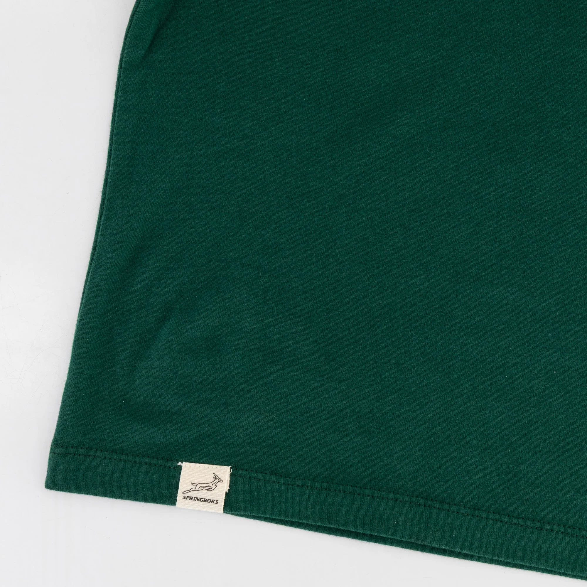 Springboks Ringer Crop Crew Tee - OS Green - Image 6