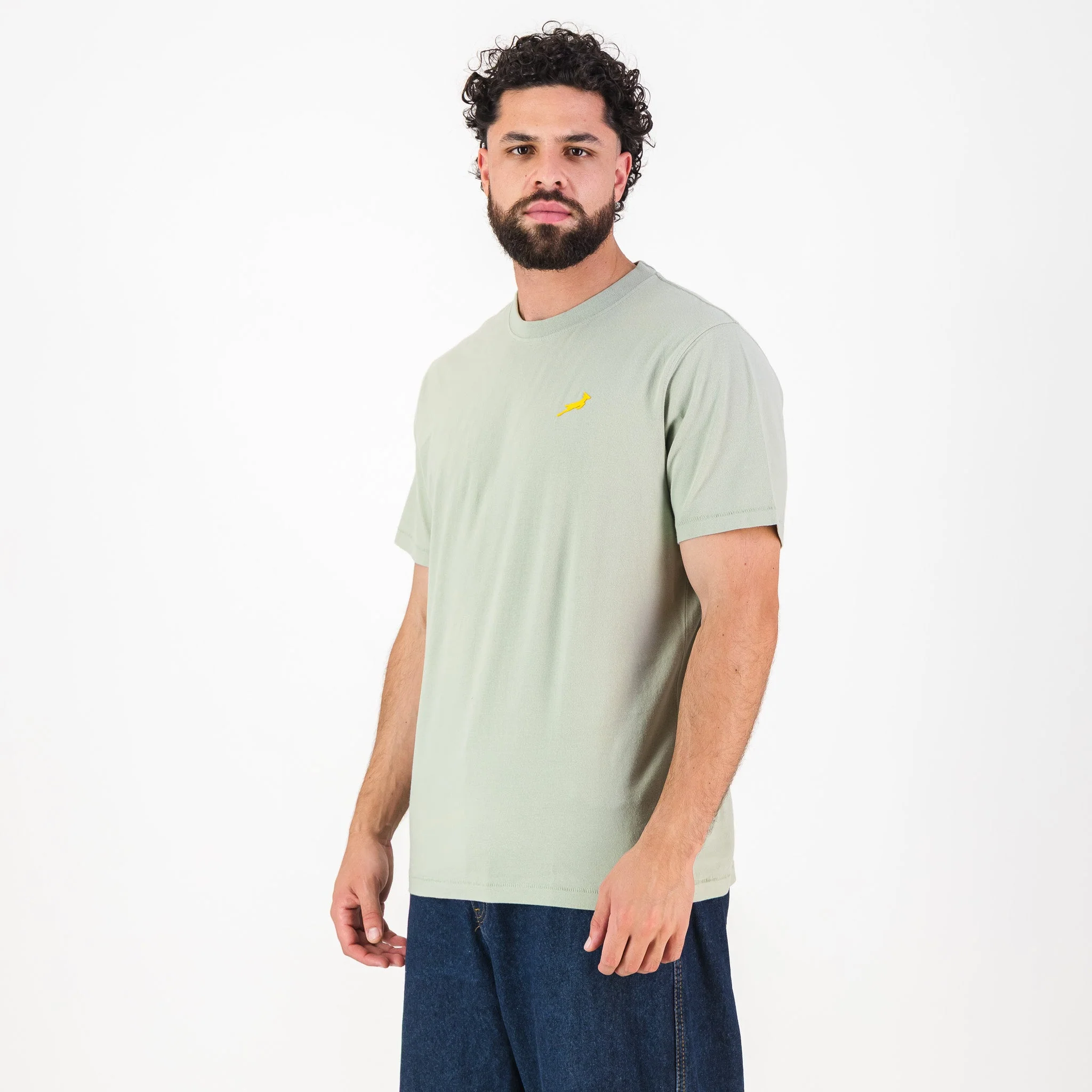 Springboks SML Bok HS Regular Crew Tee - Desert Sage - Image 4