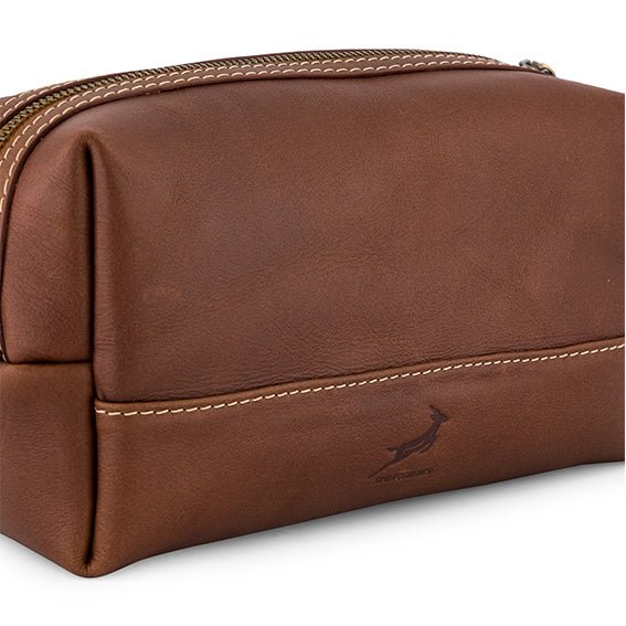Springboks Toiletry Bag-Dark Brown - Image 4