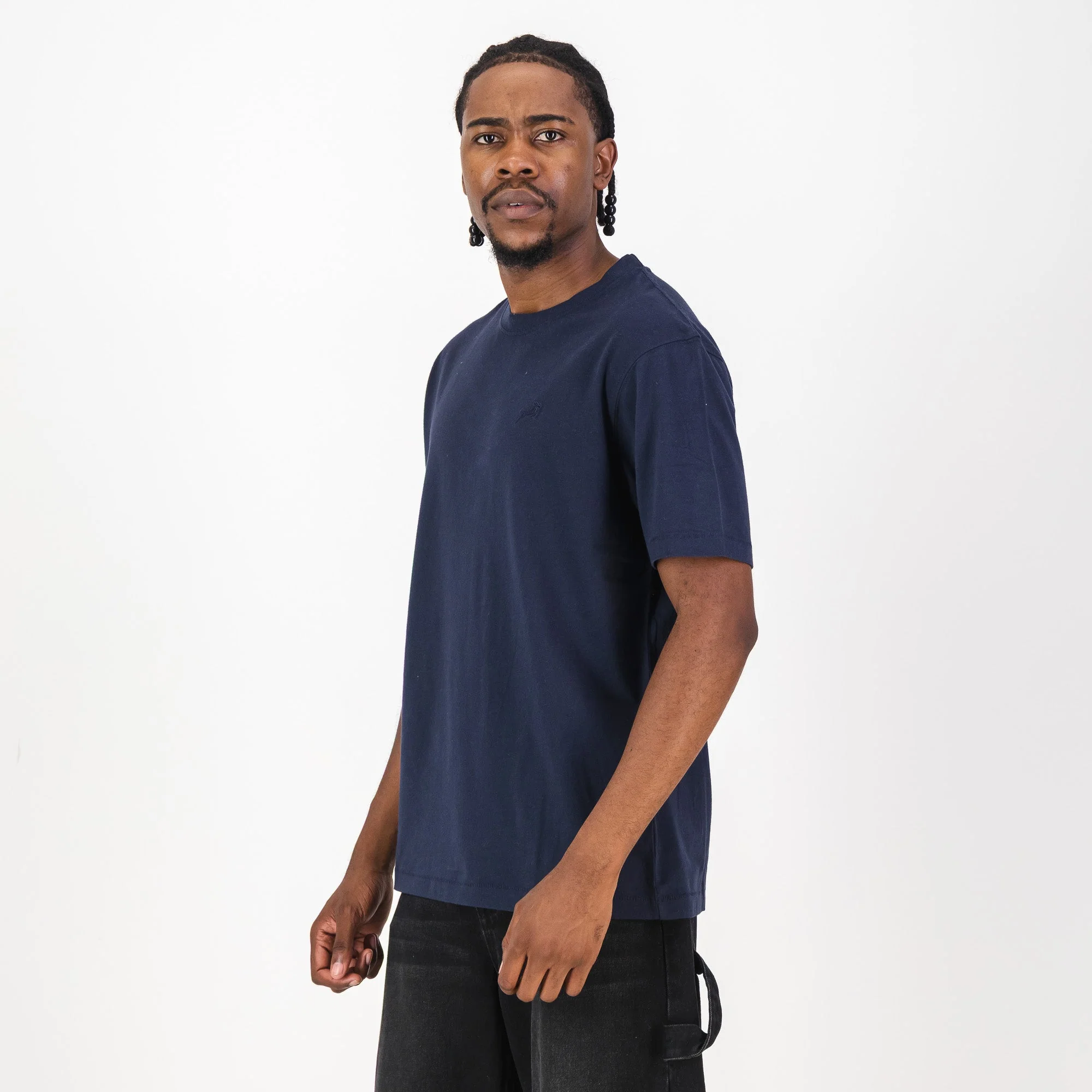 Springboks Tonal SML EMB Bok Crew Tee-Navy - Image 4