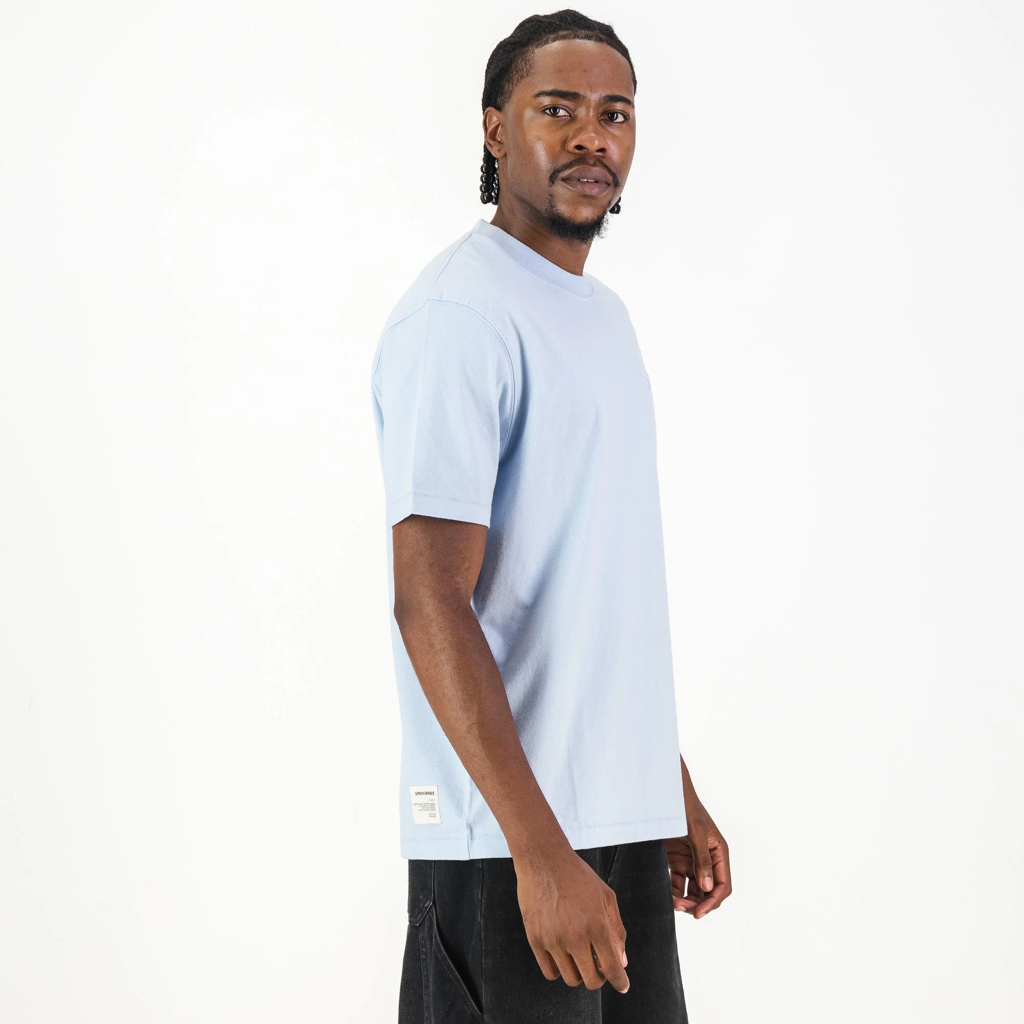 Springboks Tonal SML EMB Bok Crew Tee-Skyway - Image 3