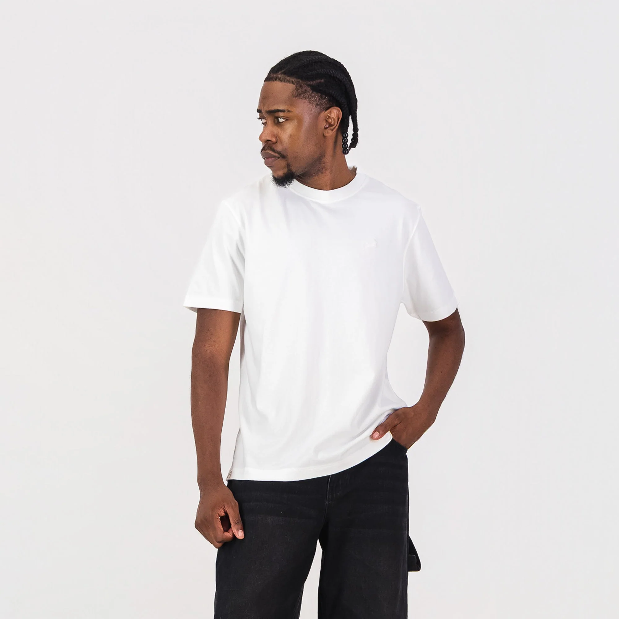 Springboks Tonal SML EMB Bok Crew Tee-White - Image 4