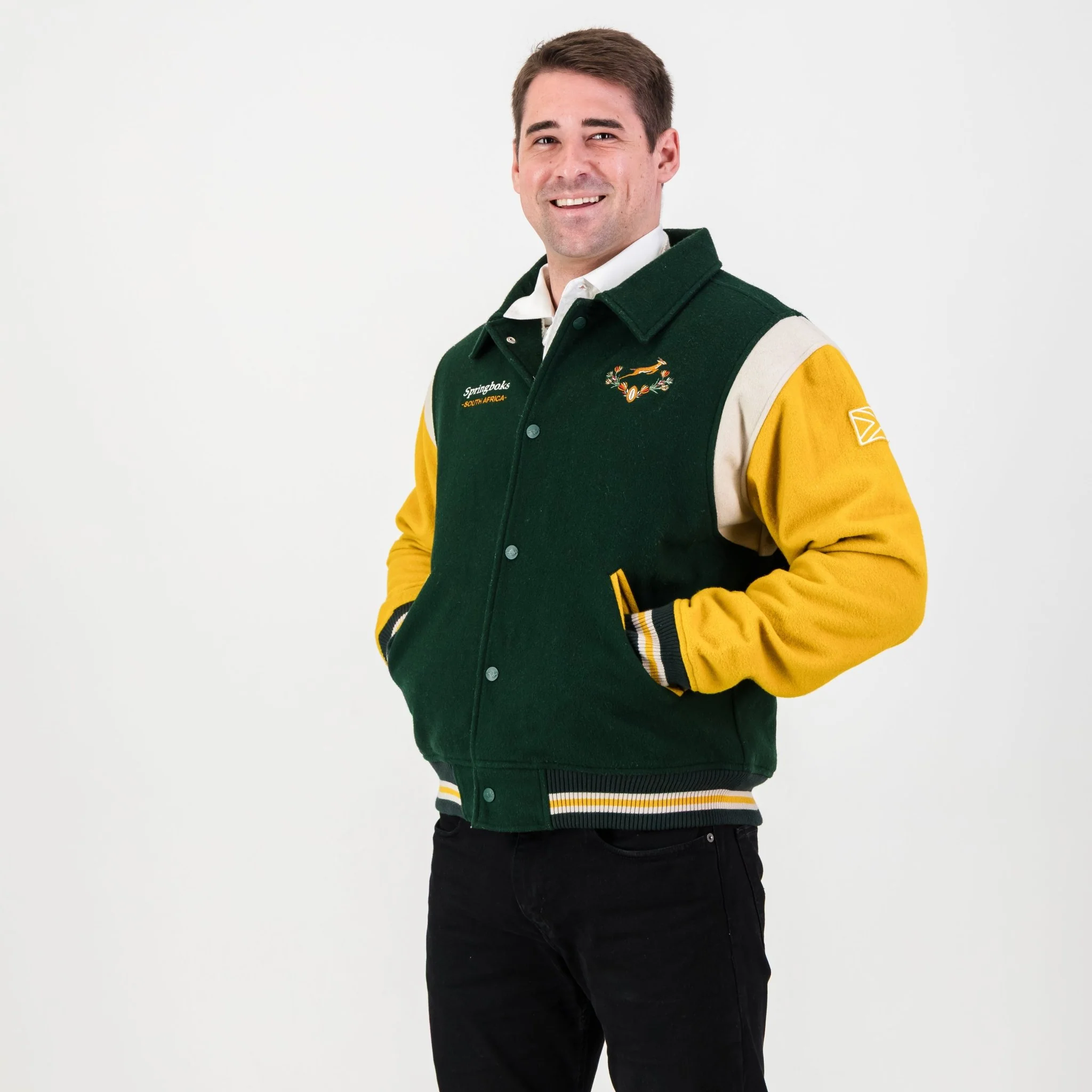 Springboks Wool Bomber Jacket - Image 5