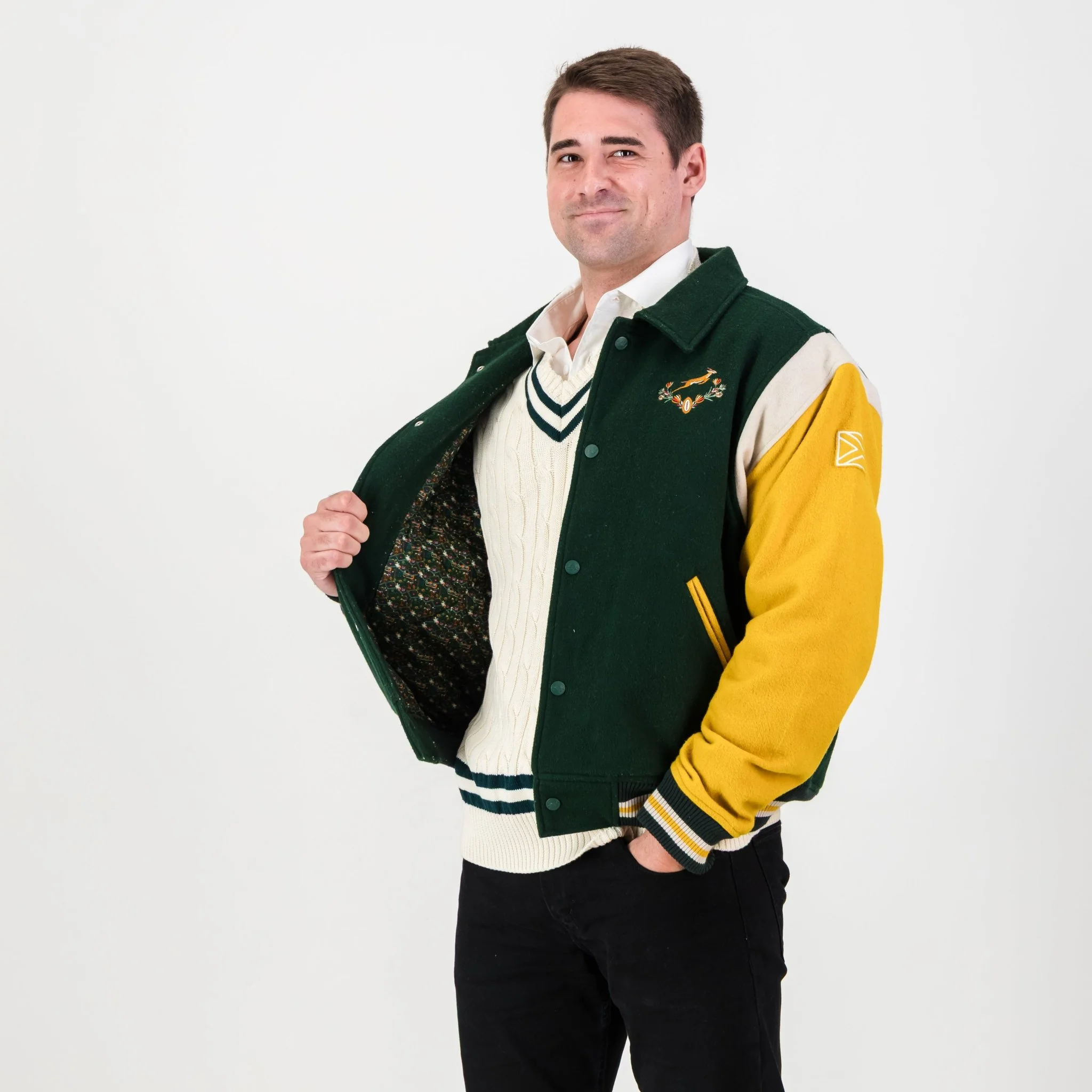 Springboks Wool Bomber Jacket - Image 6