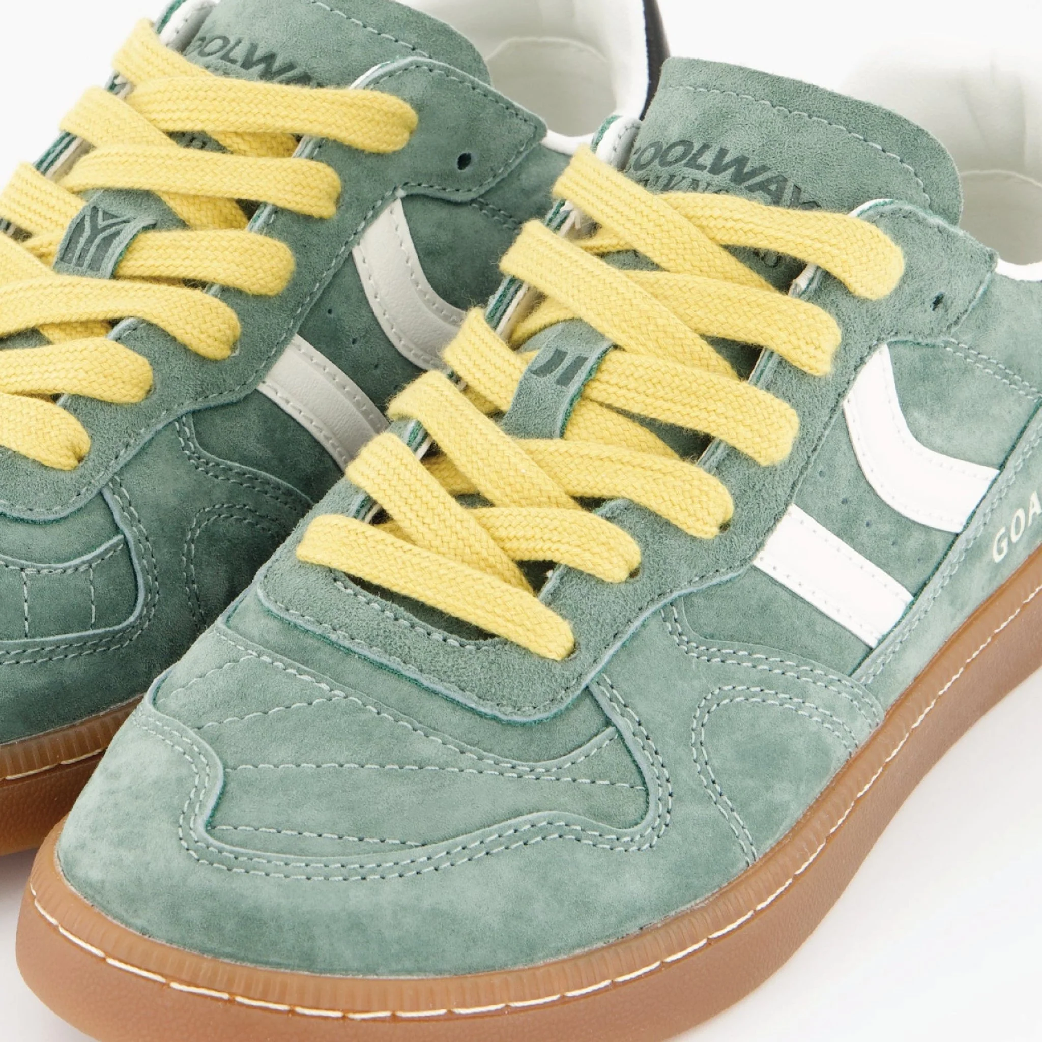 Stillknocks X Coolway X Old School Sneaker-Forest Green - Image 9
