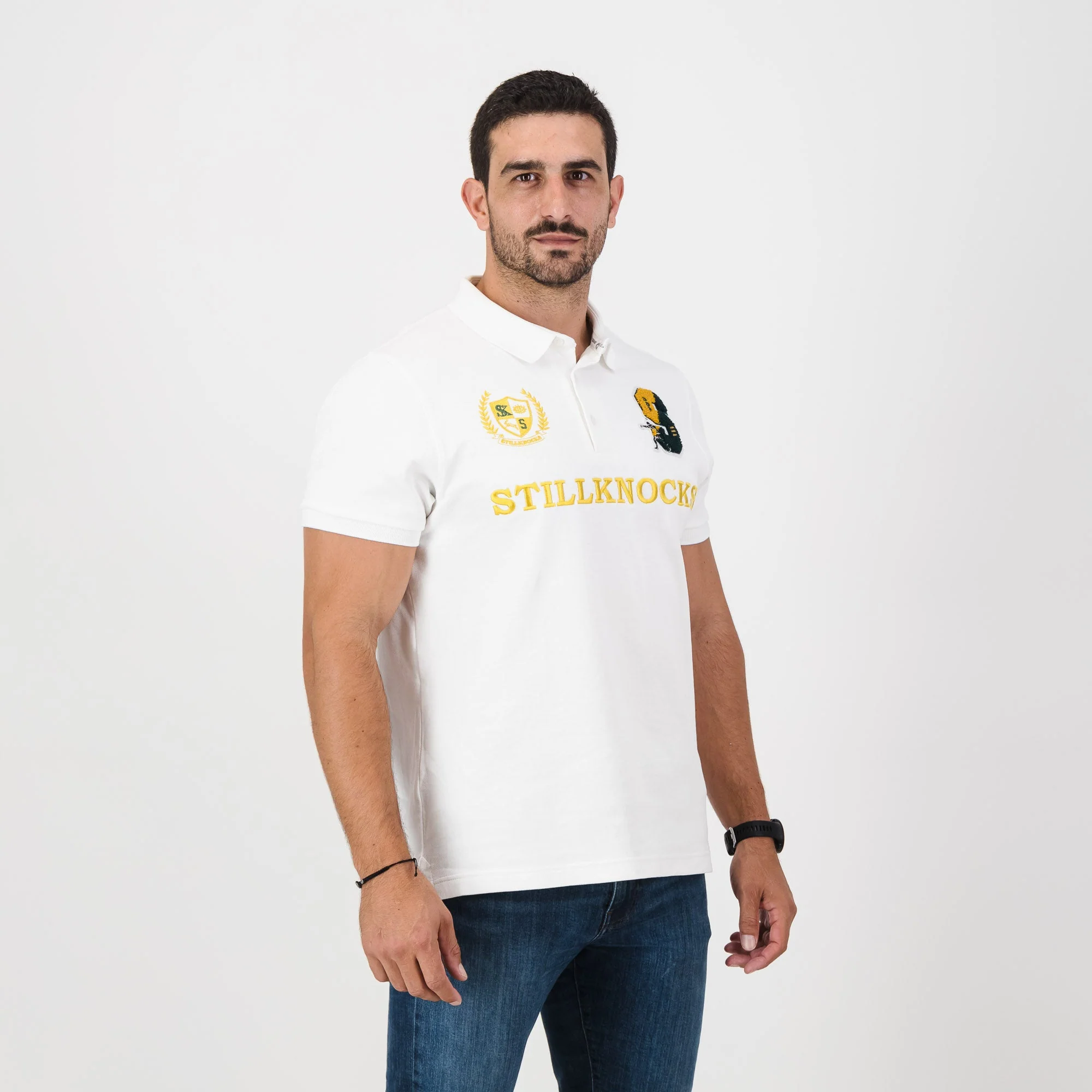 Stillknocks Real DDP SS Polo-White - Image 3