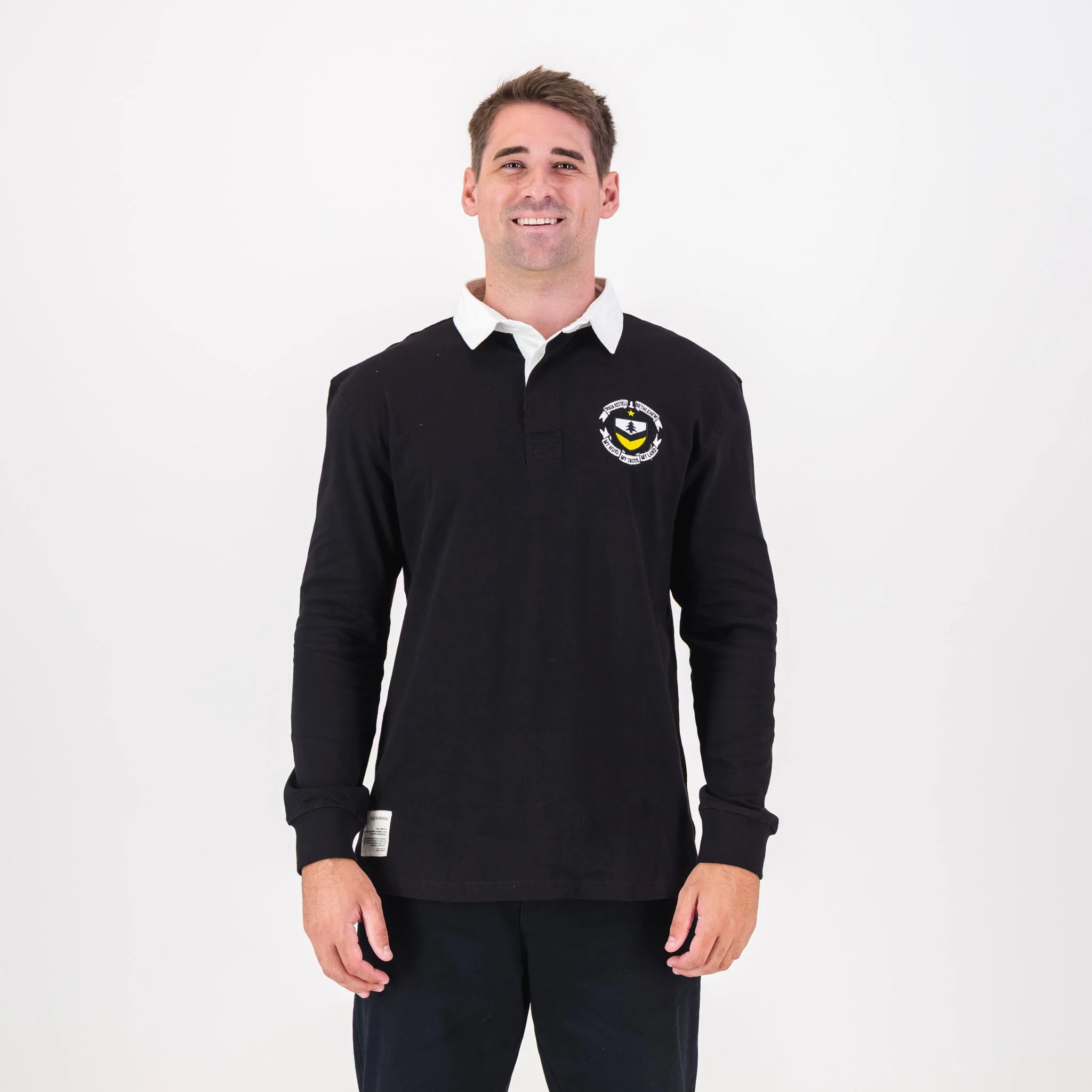 Truida Kestell Tops LS Rugby Jersey Plain Em Black - Image 5